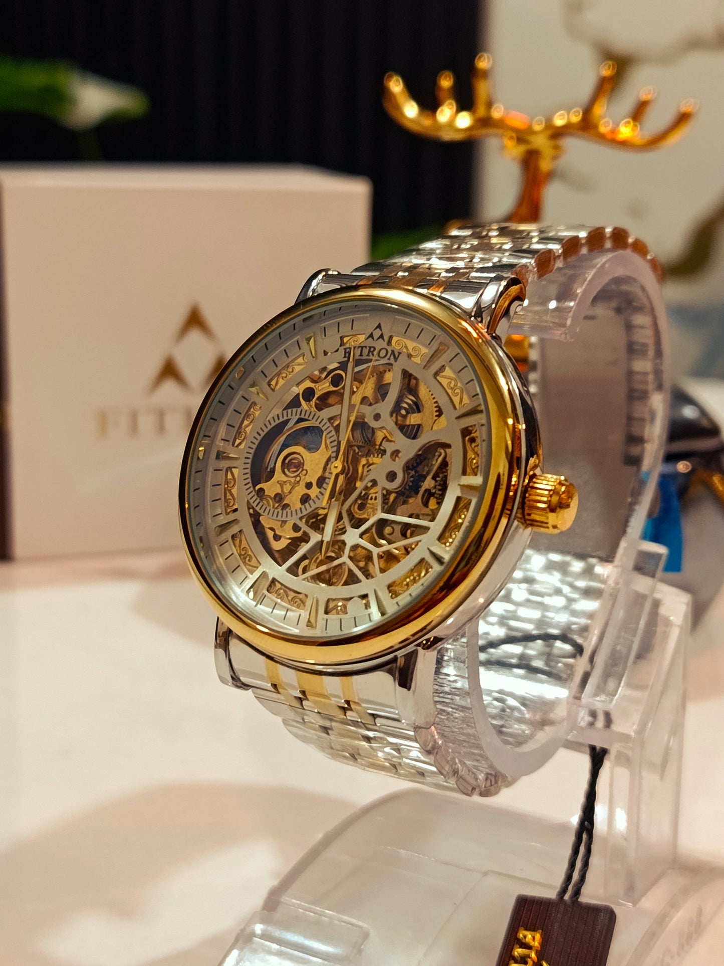 Fitron Automatic FT.8085G men's Double Tone Watch