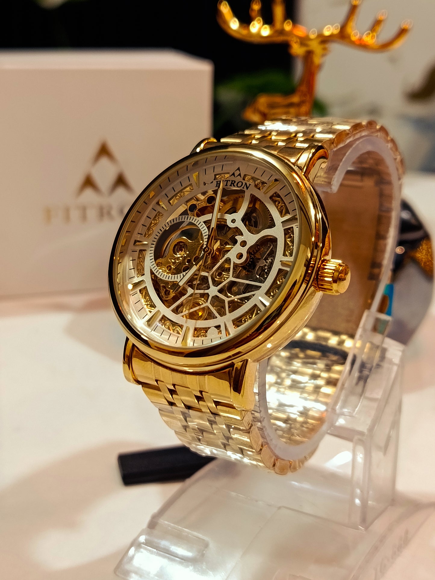 Fitron FT.8085G automatic Men's Skeleton Watch