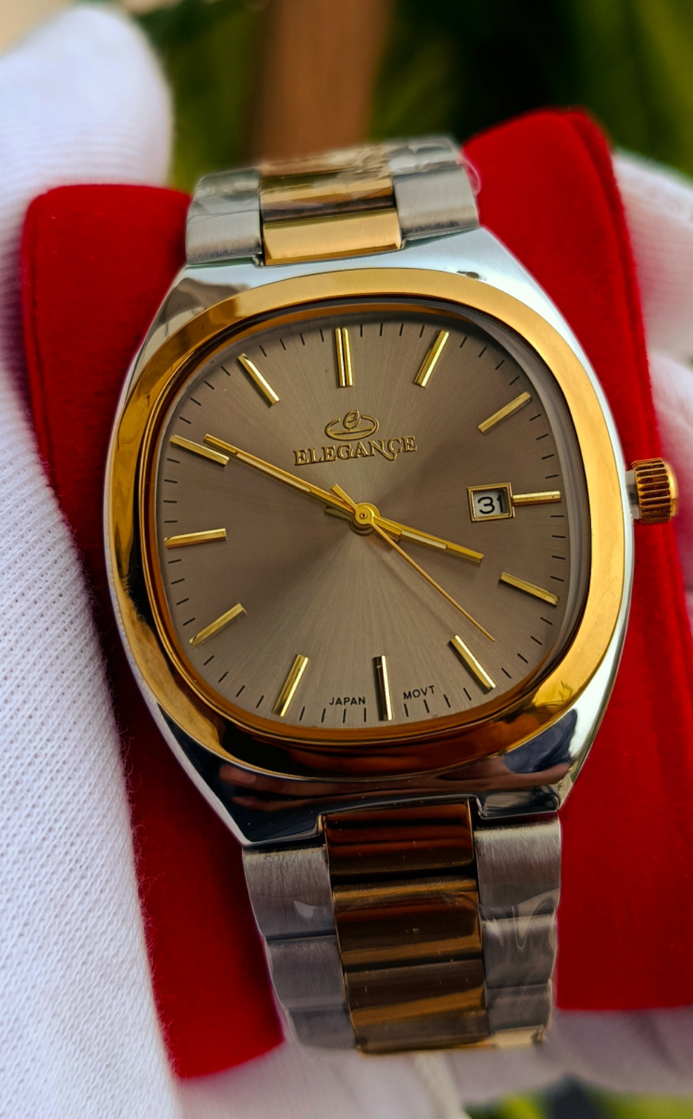 Elegance Double Tone Men's Watch