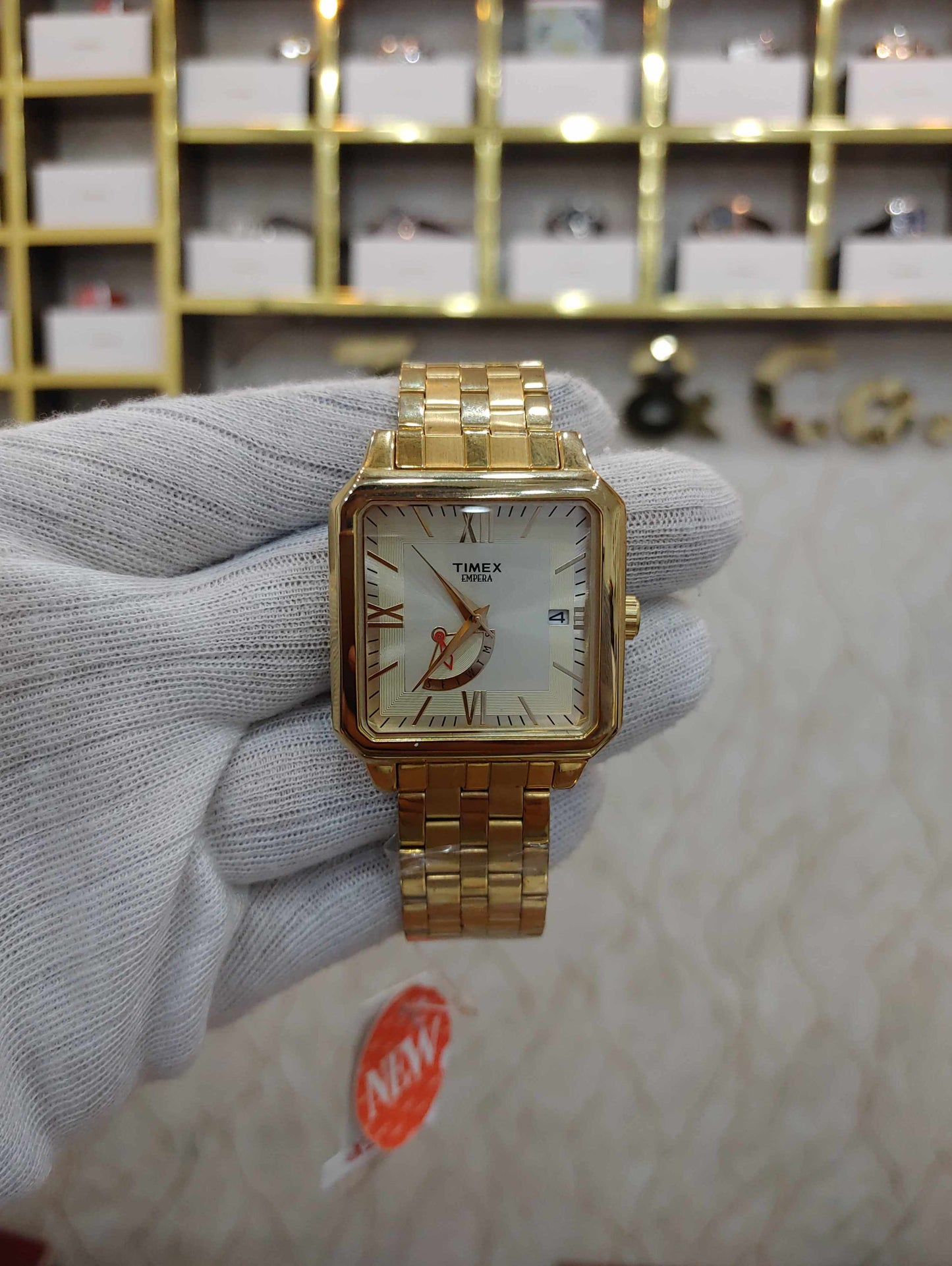 Timex Calender Watch For Men 41mm Sqaure Quartz