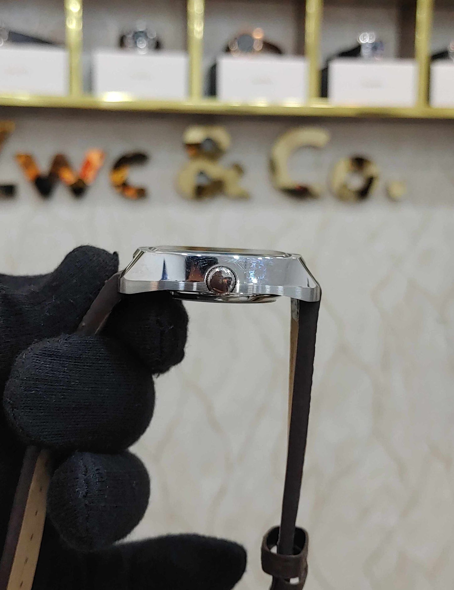 Seiko Rare Green Dial 7s26A Automatic Watch For Men Lrather Strap