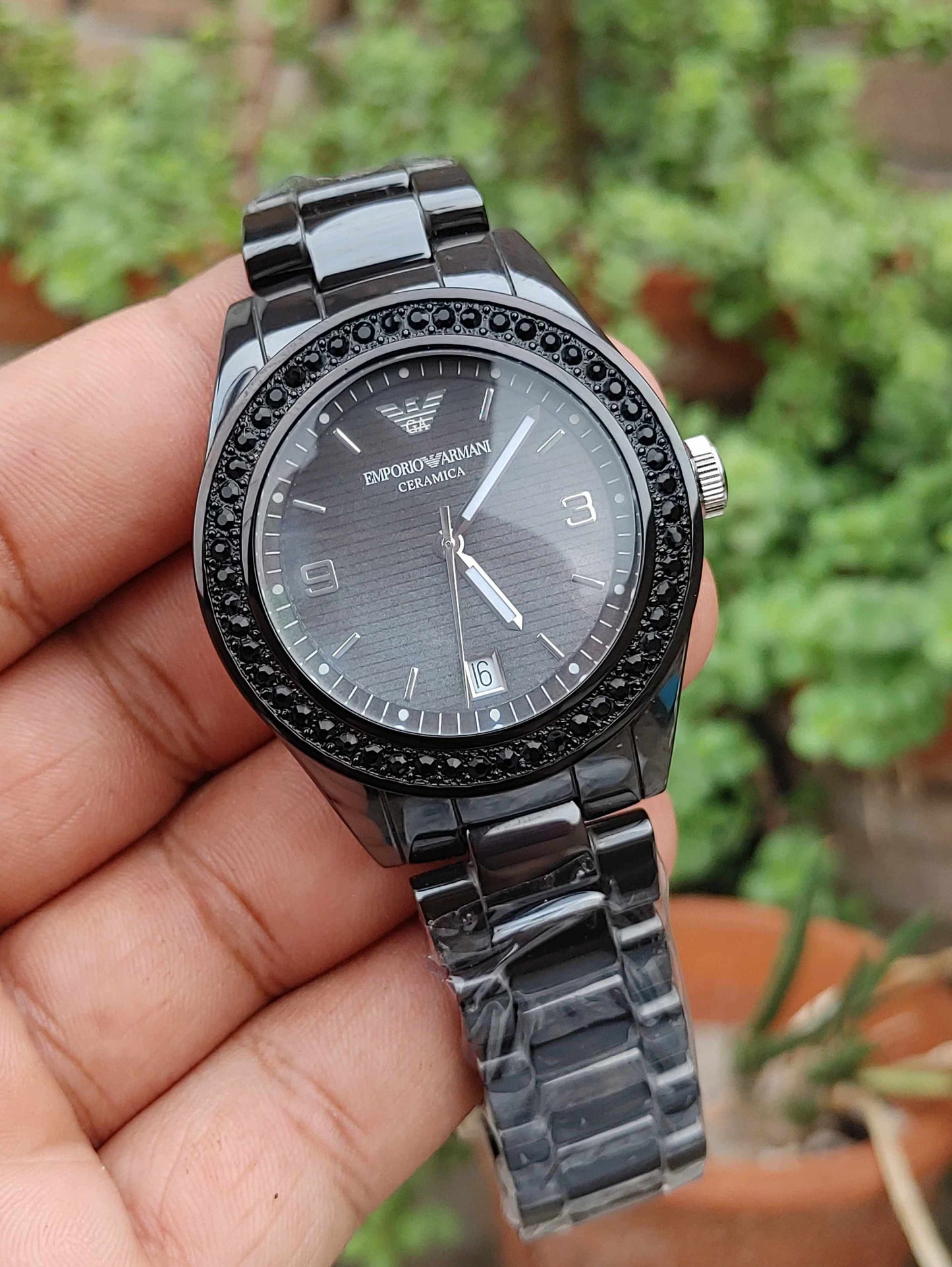 Emporio Armani Ceramic Black Rare Model