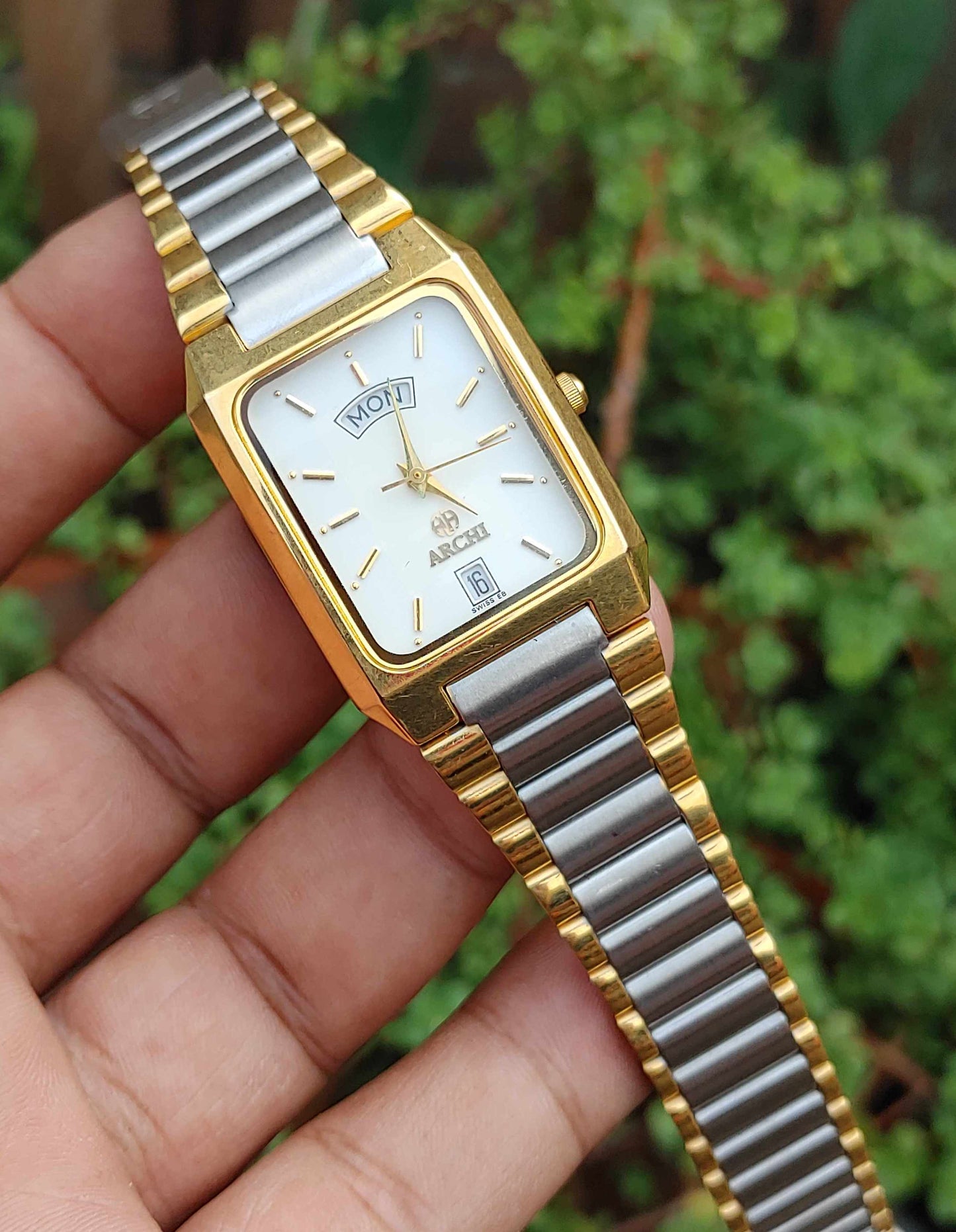 Archi Vintage Swiss 22k Gold Plated Watch