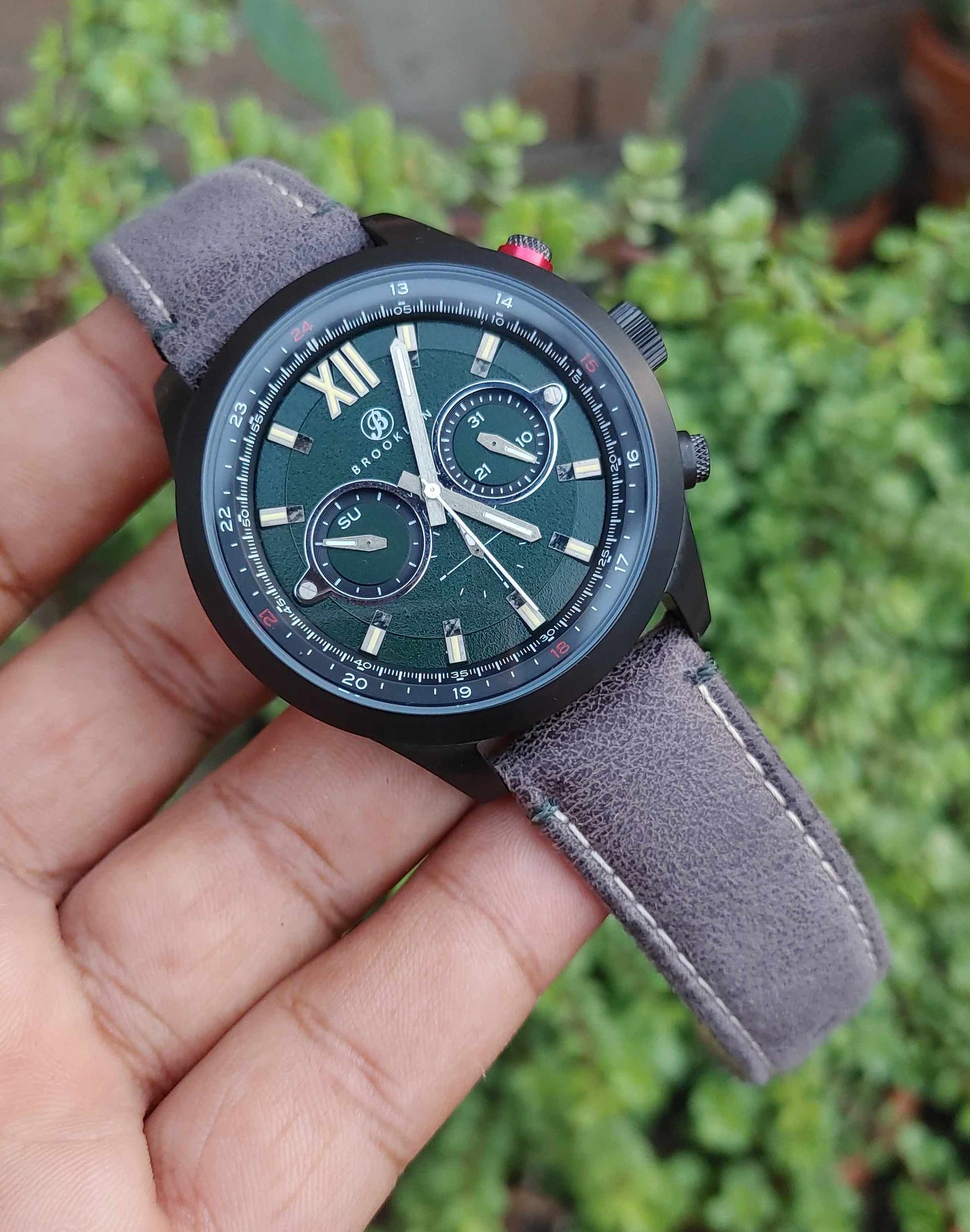 Brooklyn Watch Rare Luxury Watch For Men in Green Dial