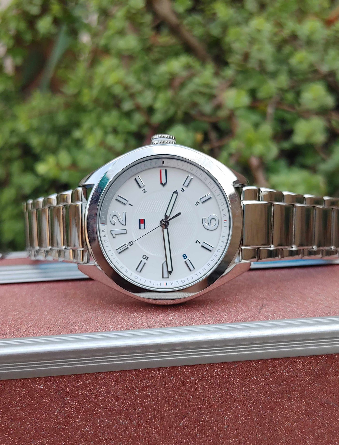 Tommy Hilfiger Stainless Steel Watch For women butterfly in lock Chain