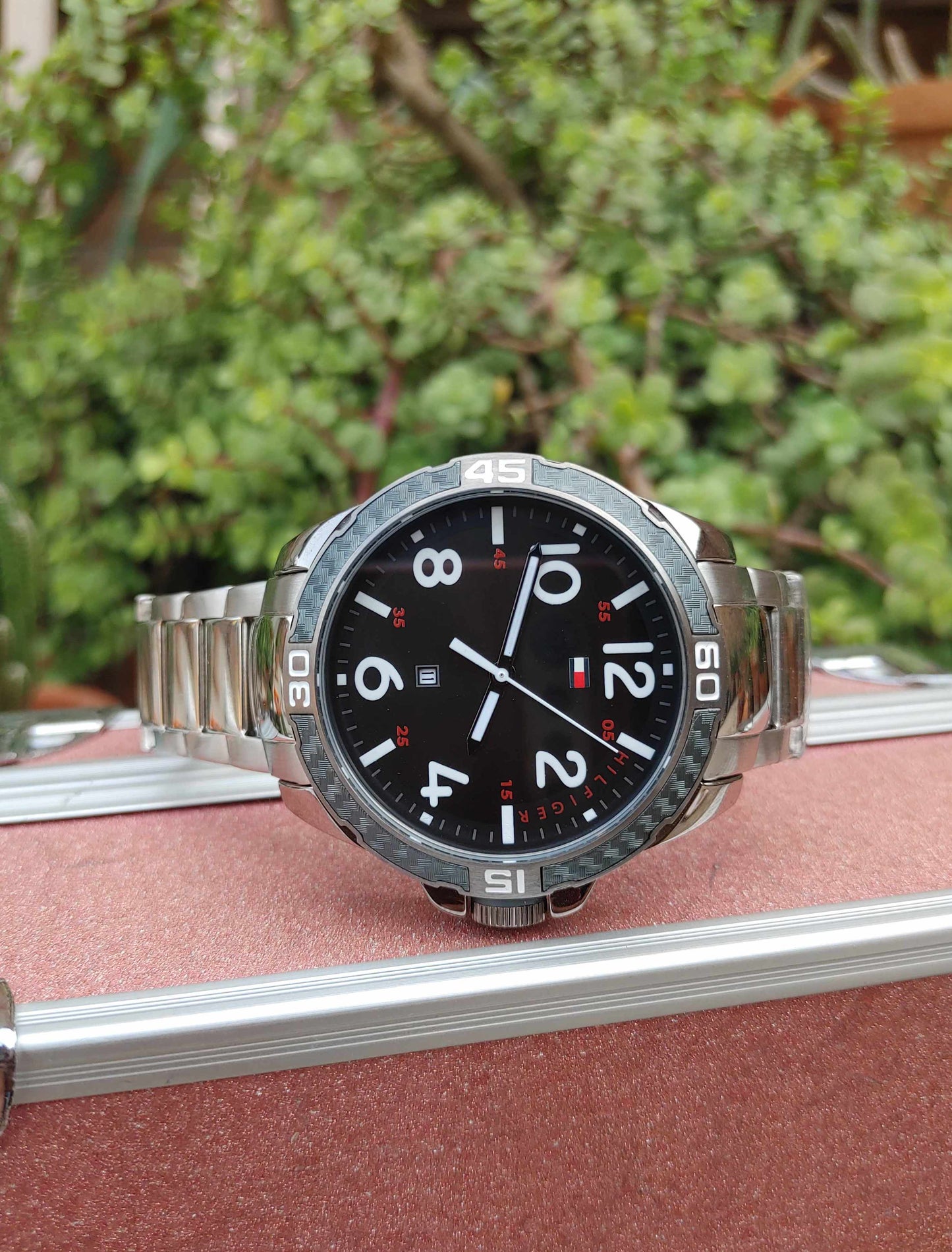 Tommy Hilfiger Watch For Men in Black Dial Sports Model