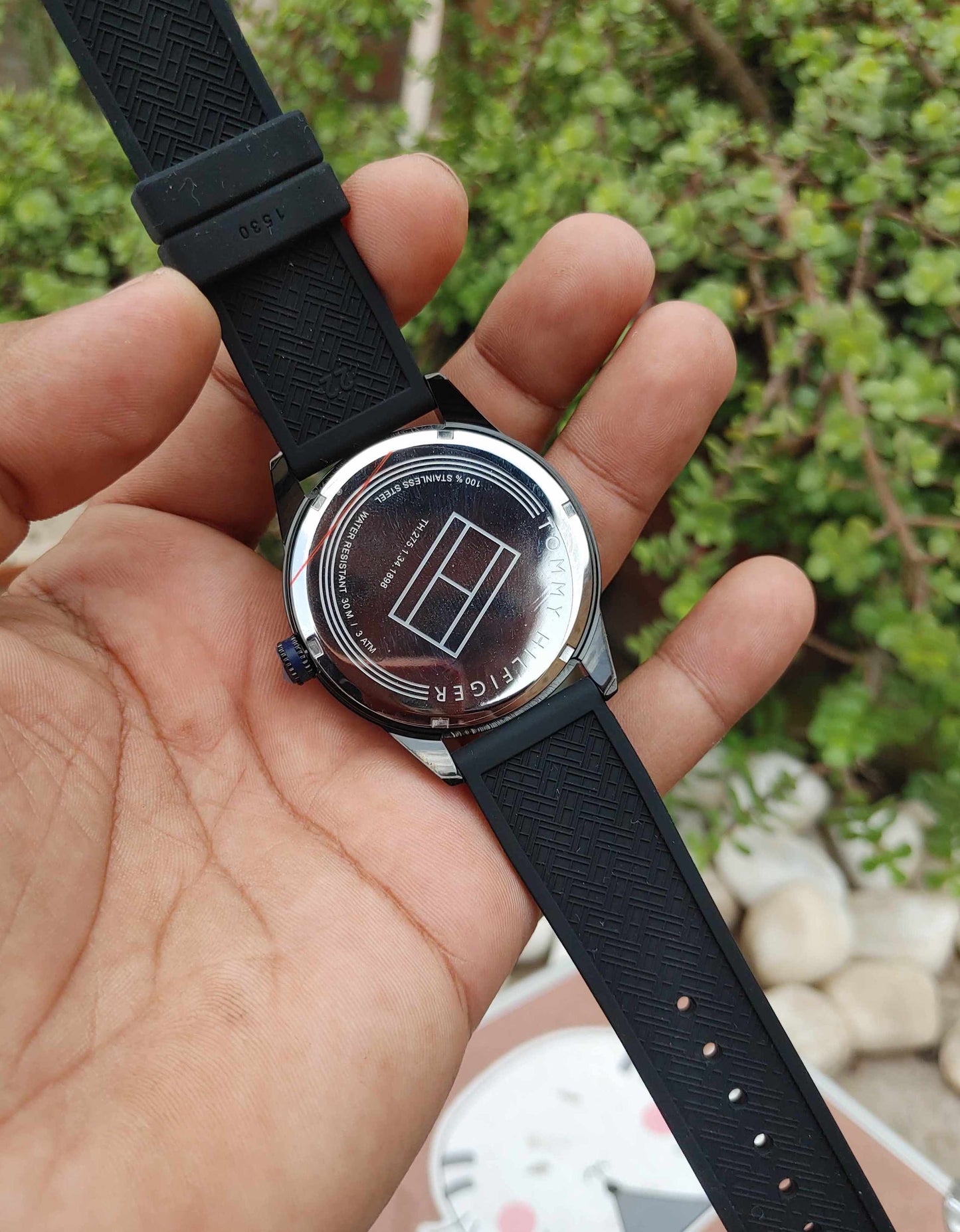 Tommy Hilfiger Rubber Strap Watch For Men