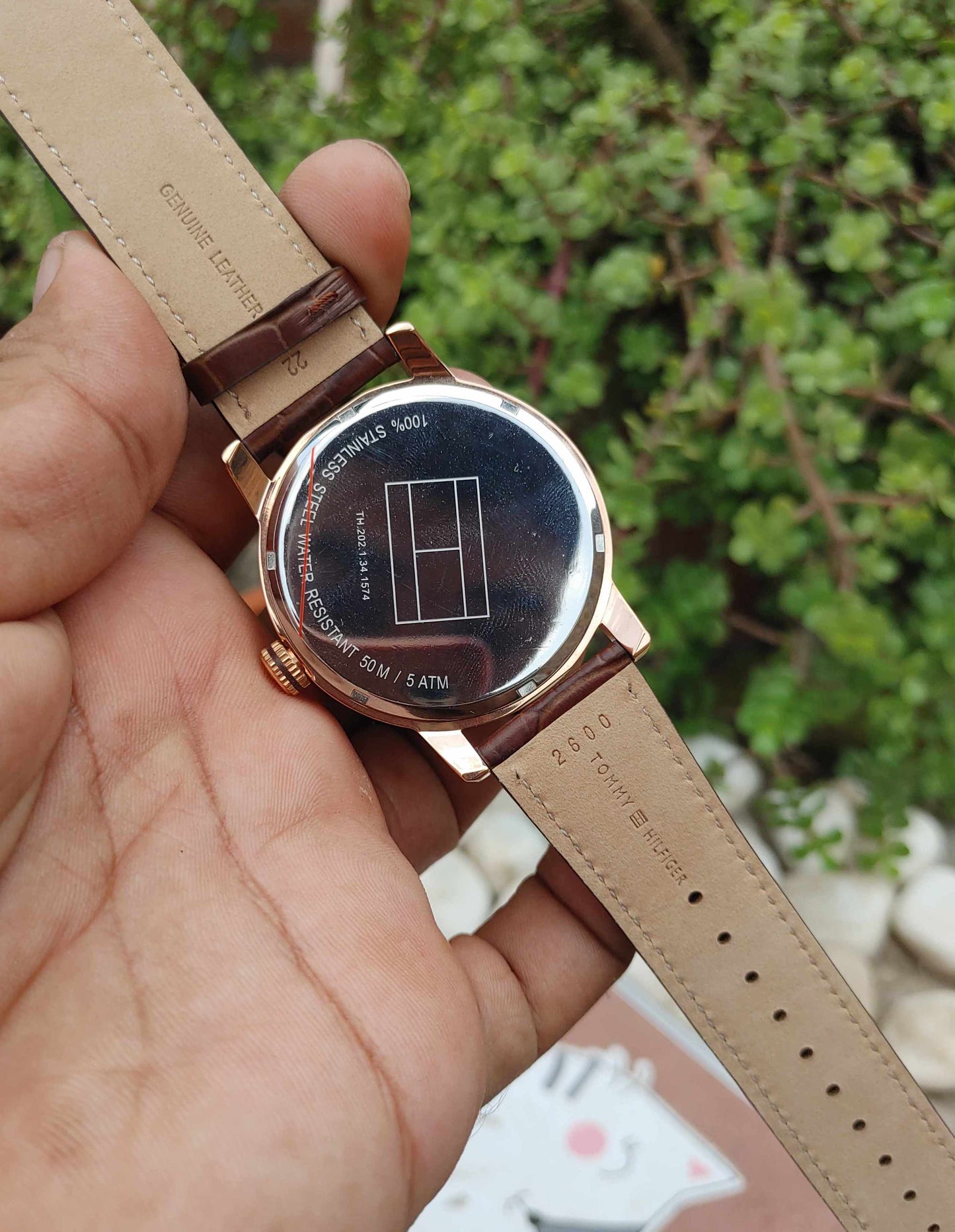 Tommy Hilfiger 3 Star Wrist Watch For Men in Leather Strap