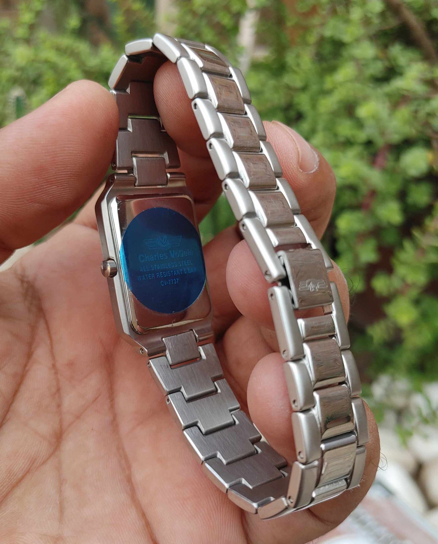 Charles Vogele Diamond Cut Glass Quartz Watch
