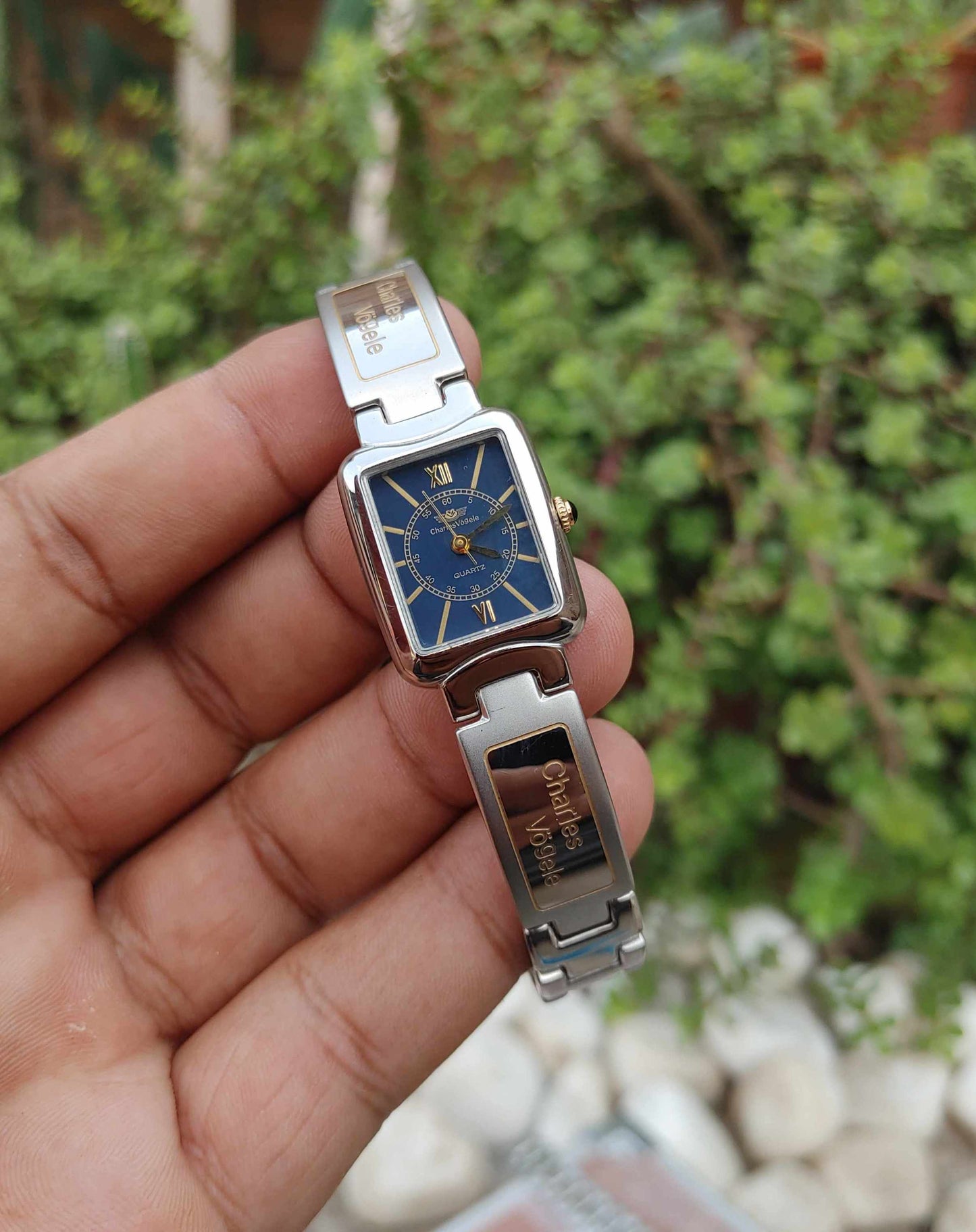 Charles Vogele Wrist Watch For women tank shape