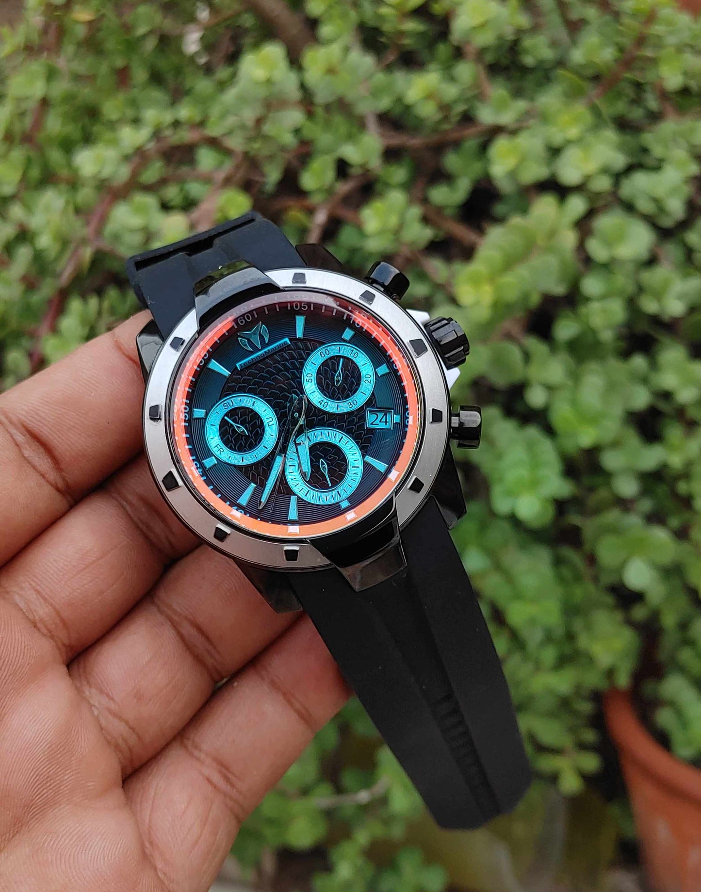 Techno Marines Luxury Class Watch For Men in Rubber Straps