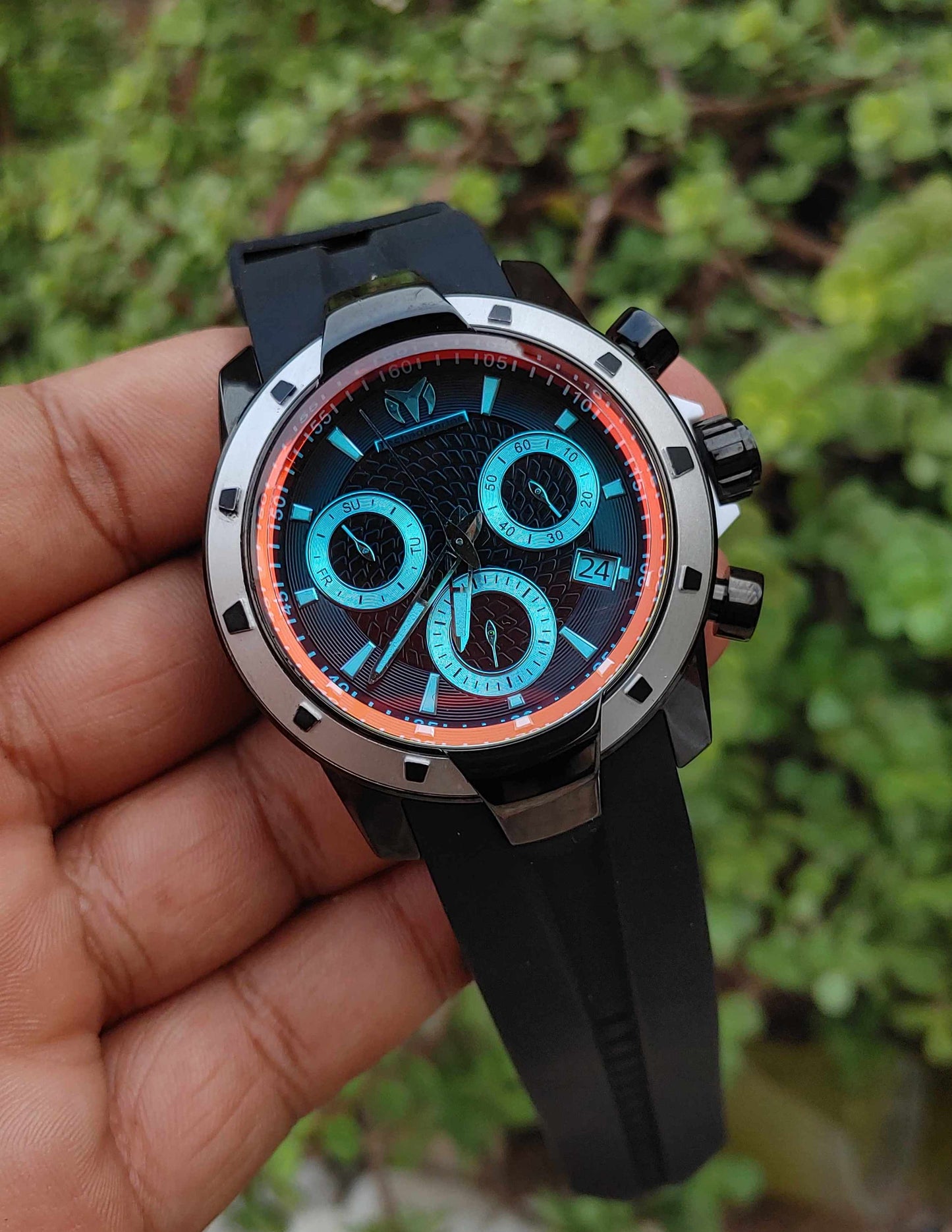 Techno Marines Luxury Class Watch For Men in Rubber Straps