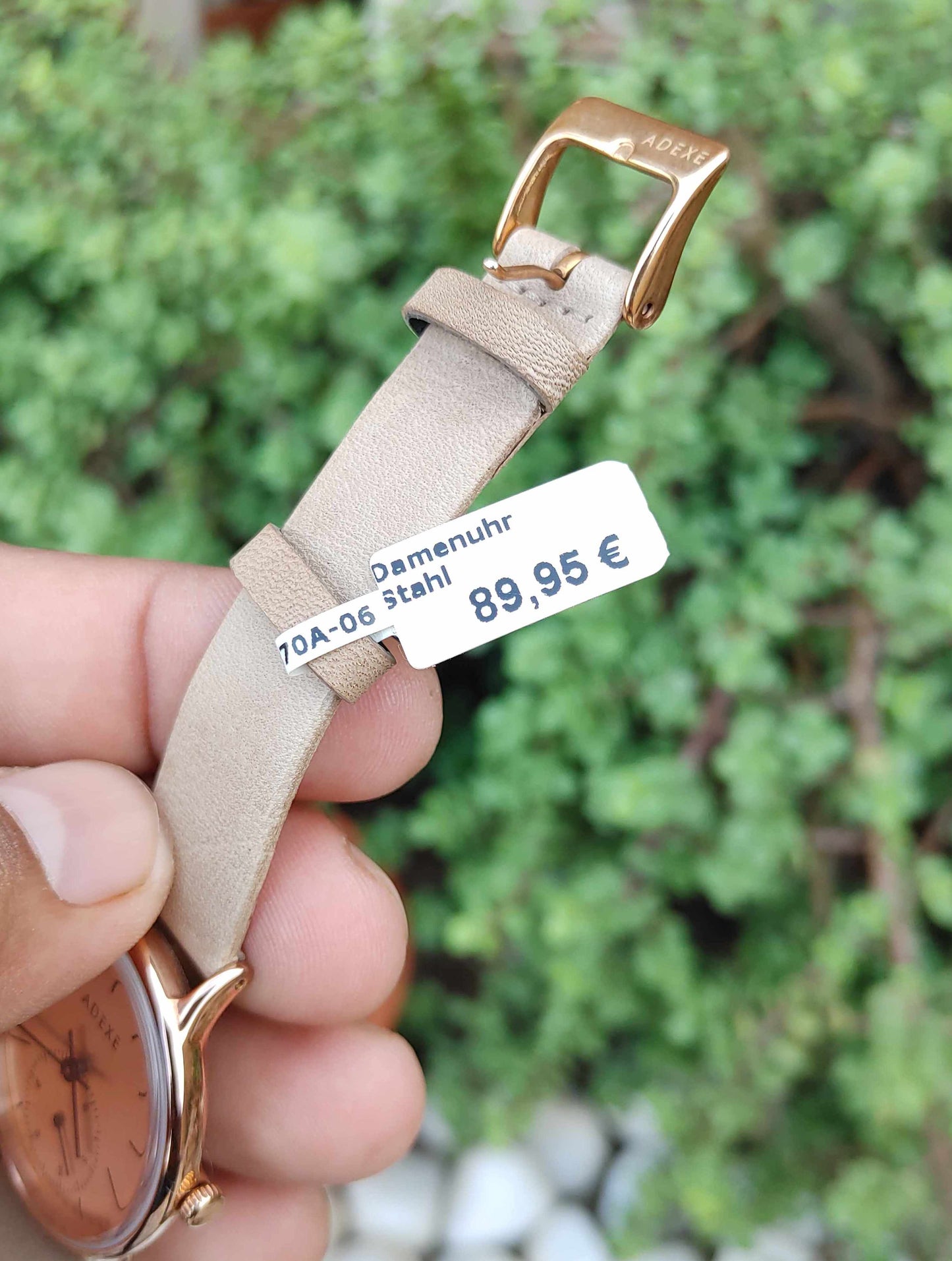 Adexe Watch for Women in Down Second Rose Gold Dial