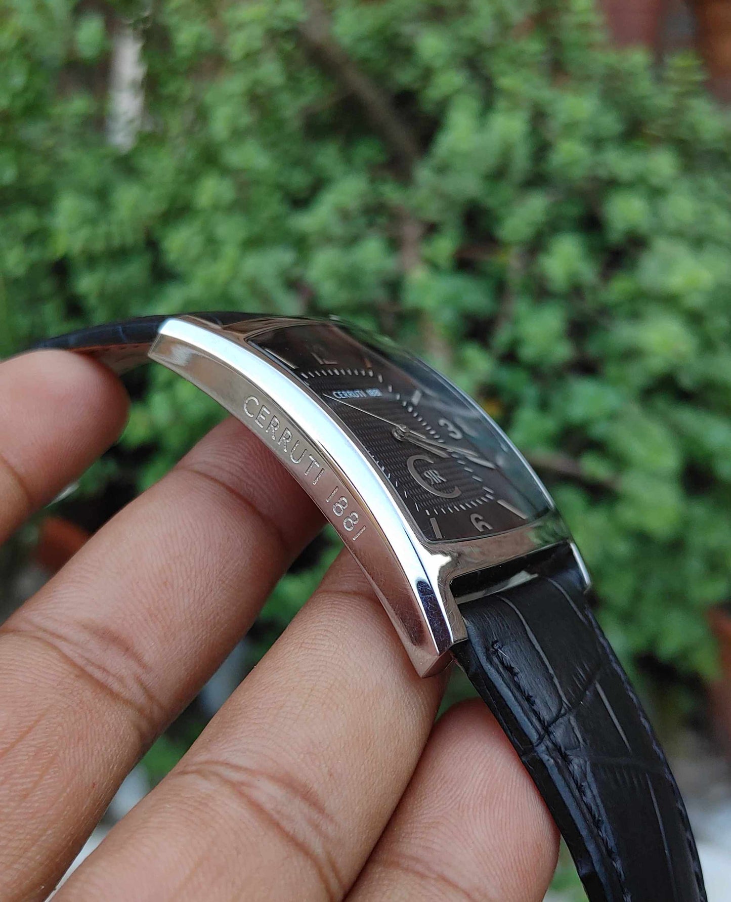 Cerruti RR 44mm Square Dial Watch for Men