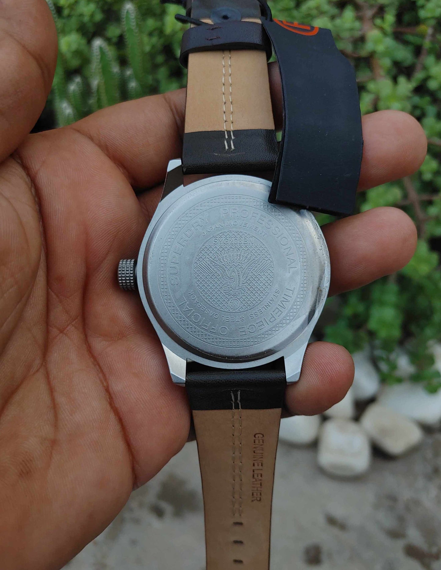 SuperDry Japan Wrist Watch For Men 42mm Dial Titanium Case