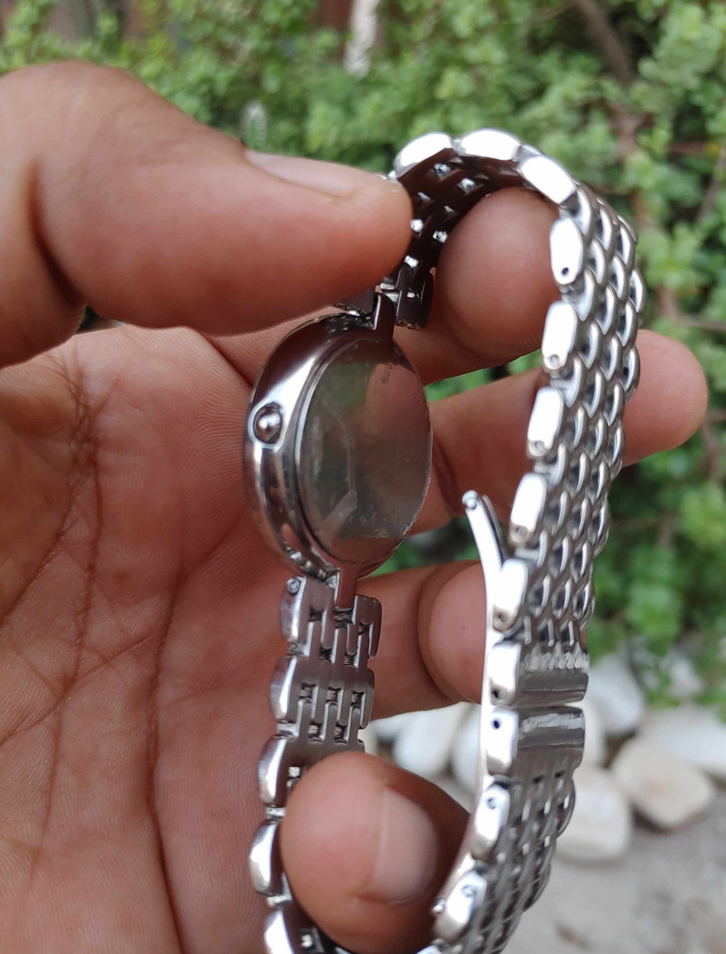 Rado Florence 38mm Wrist Watch For Men in Silver Chain Yellow Gold Dial