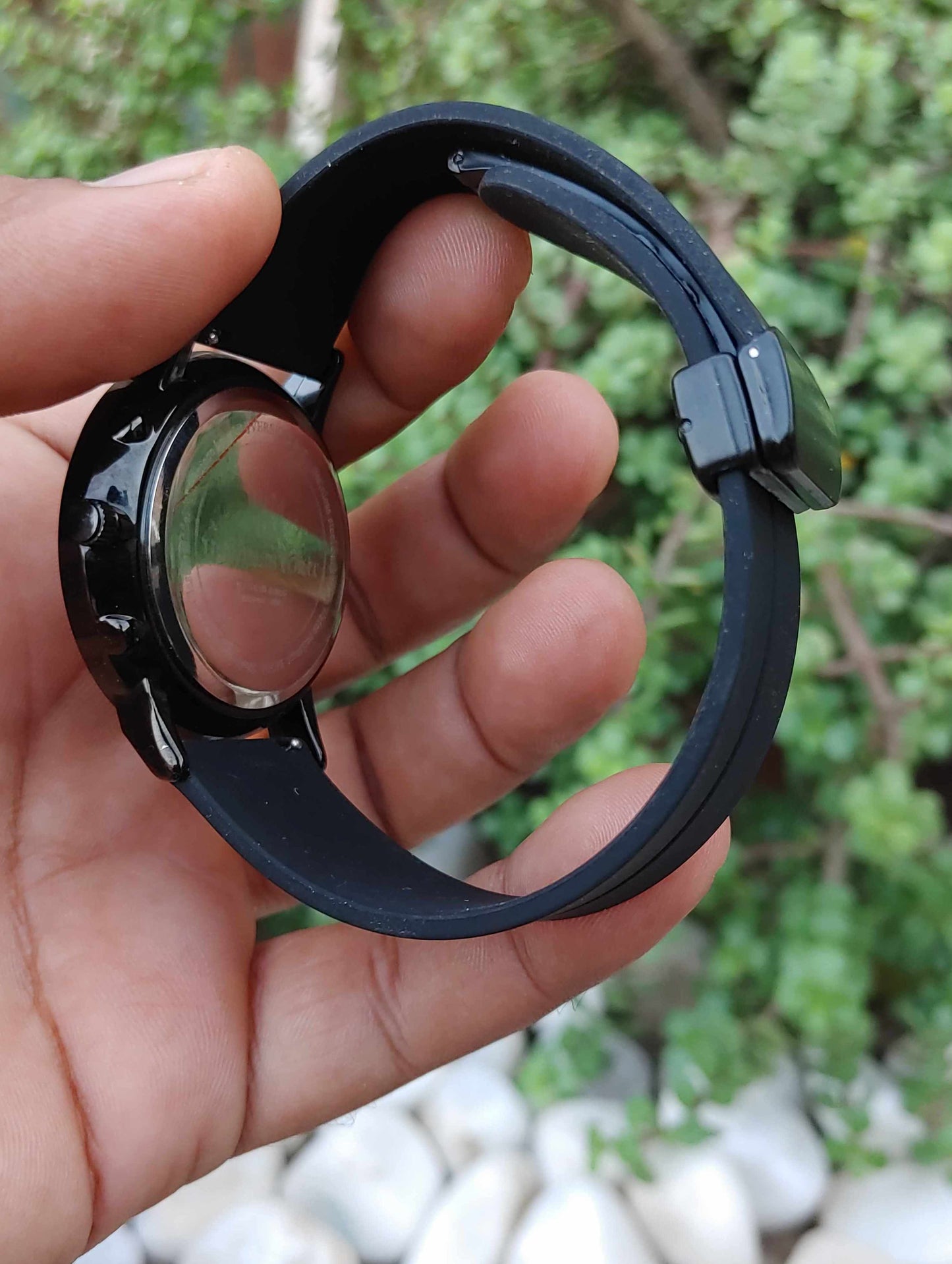 Universe Point Black Case 42mm Wrist Watch for Men