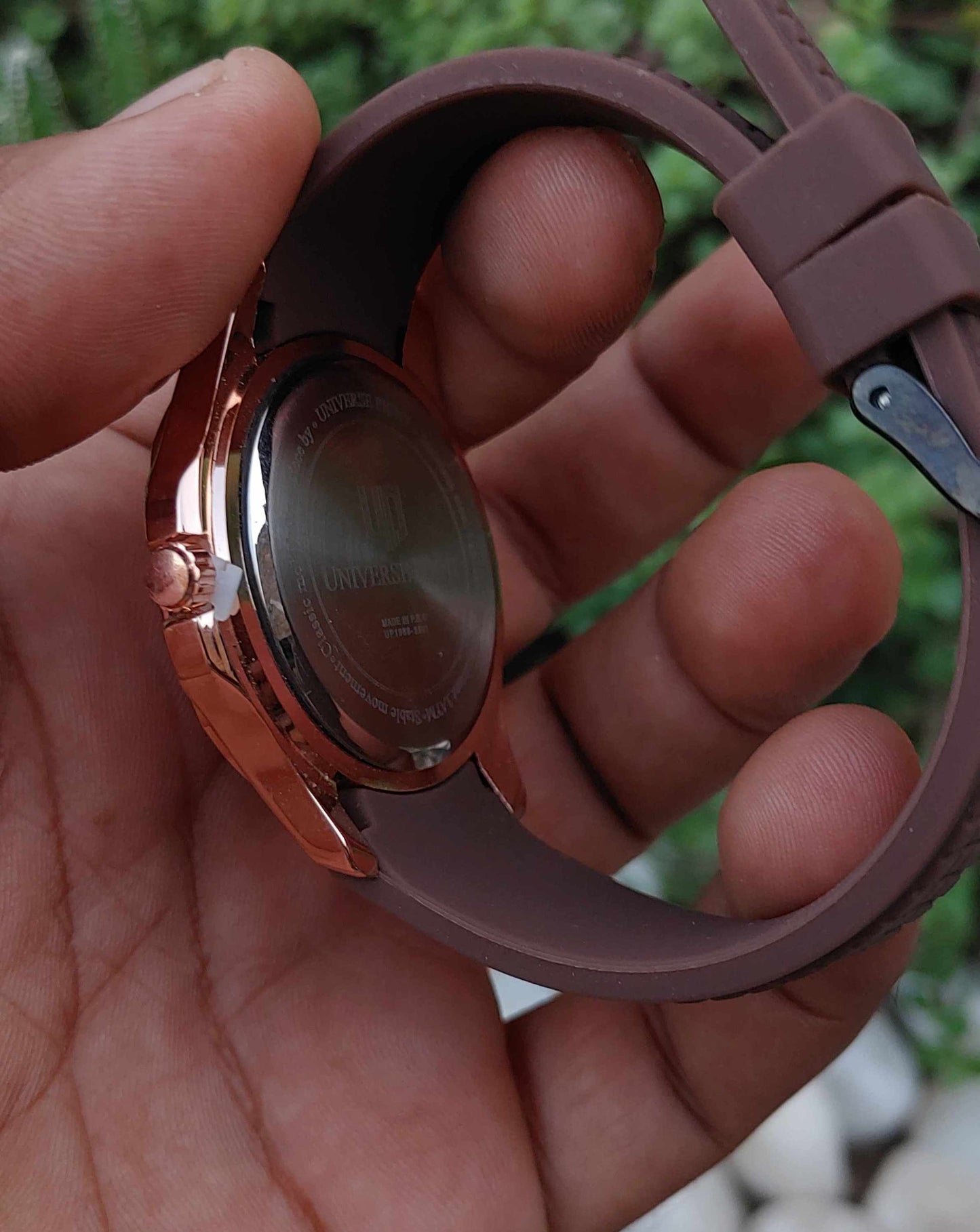 Universe Point Copper Case 40mm Wrist Watch for Men