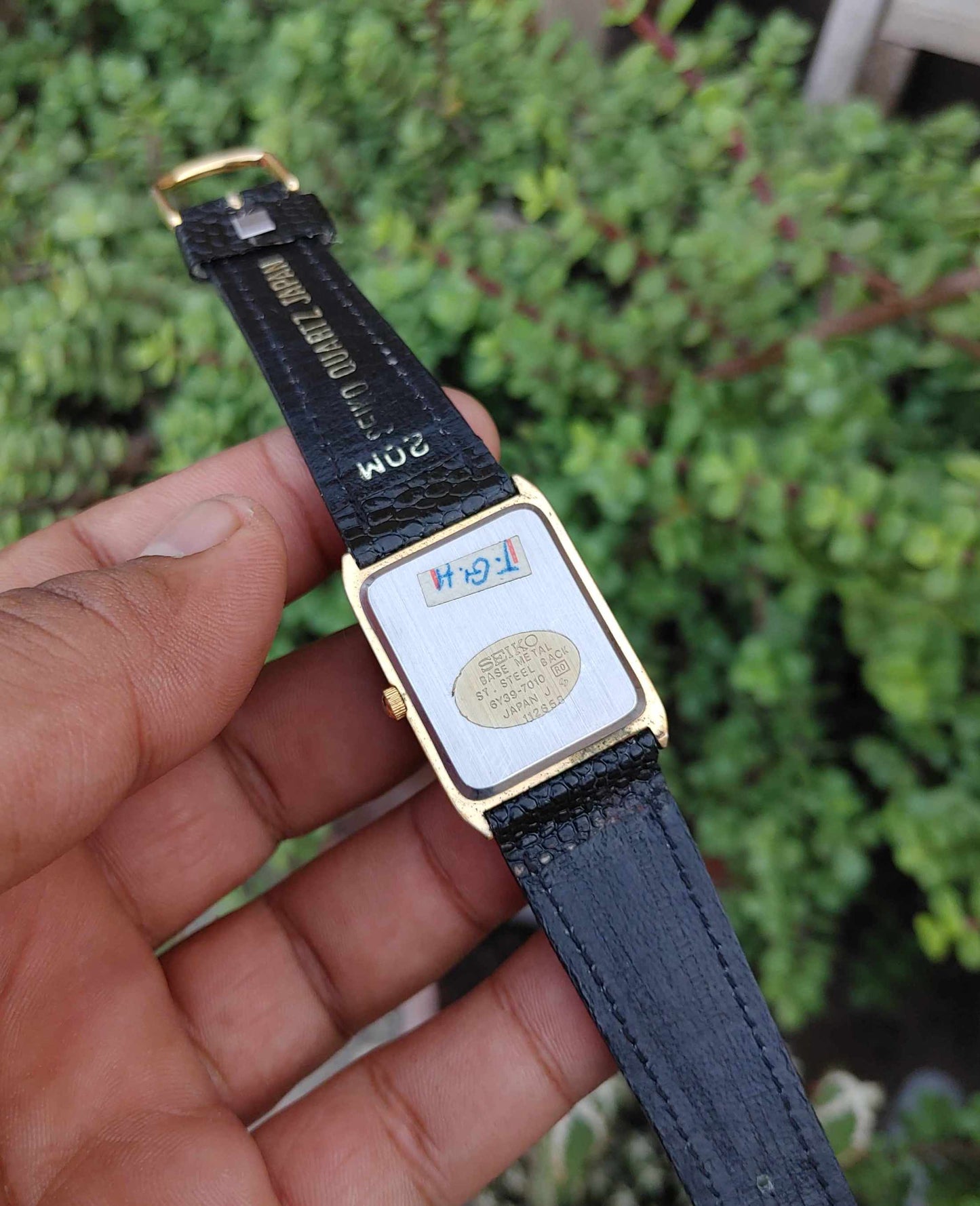 Seiko 34mm Vintage Tank Watch Unisex