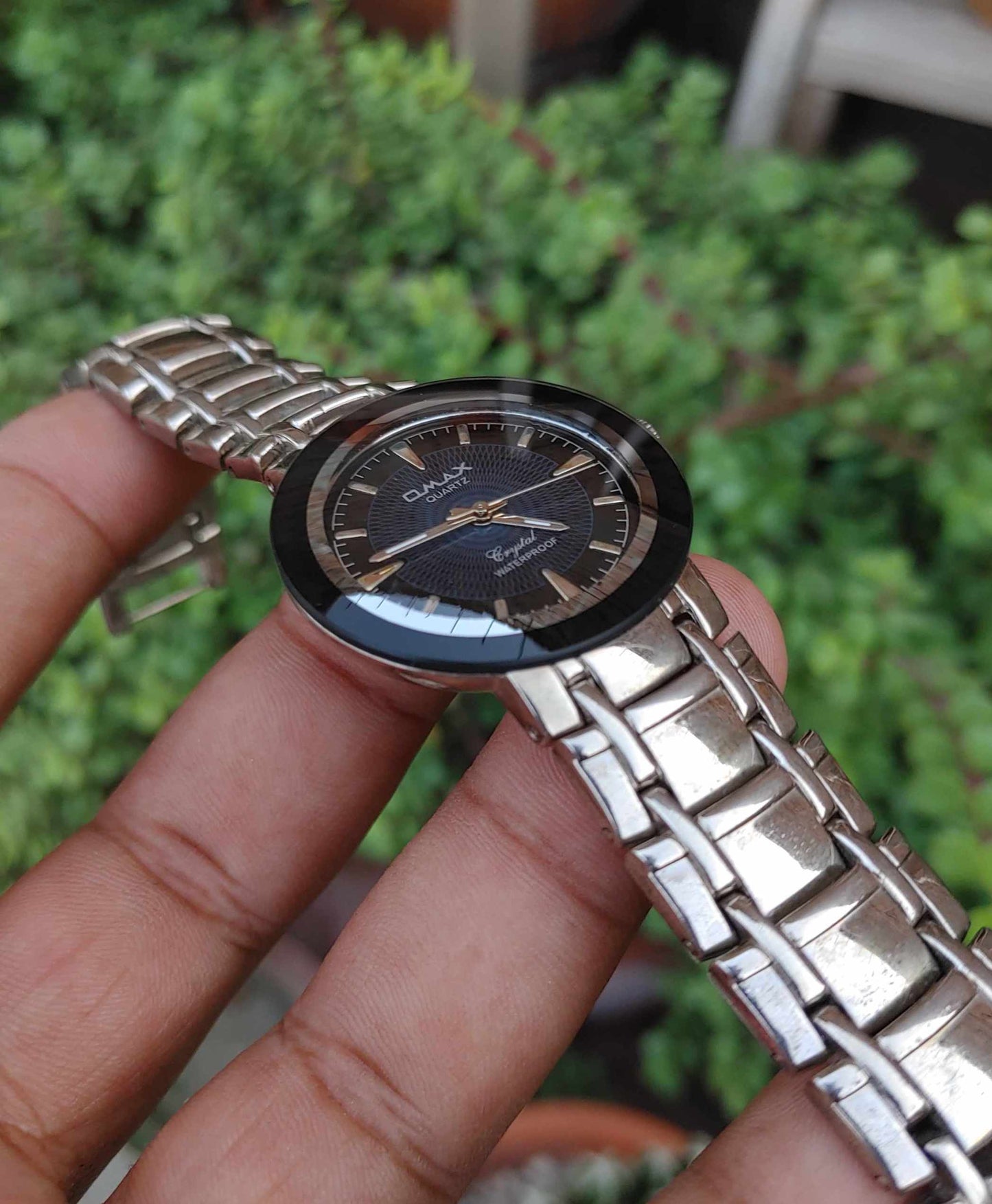 Omax Vintage Japan Movement 40mm Watch For Men