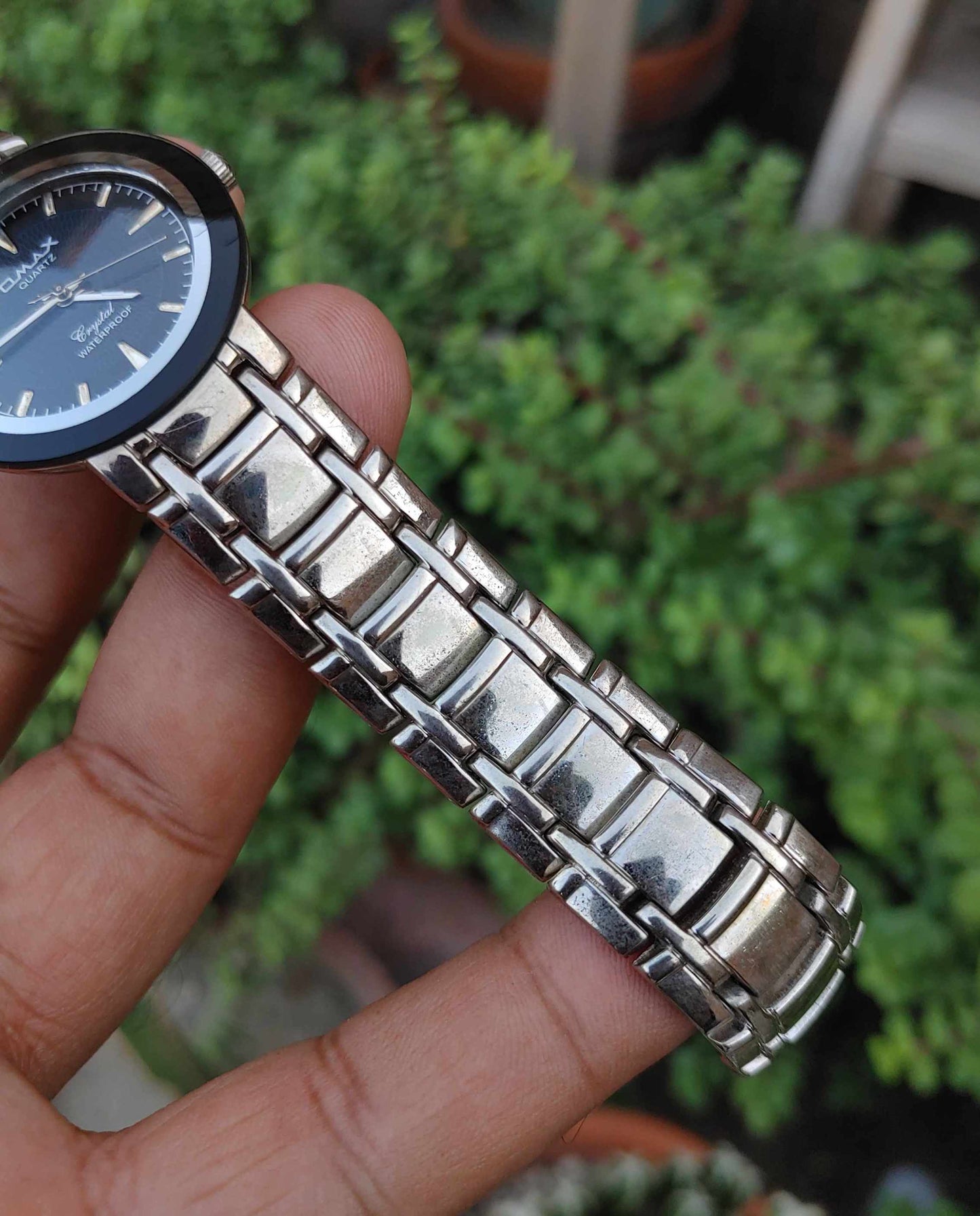 Omax Vintage Japan Movement 40mm Watch For Men