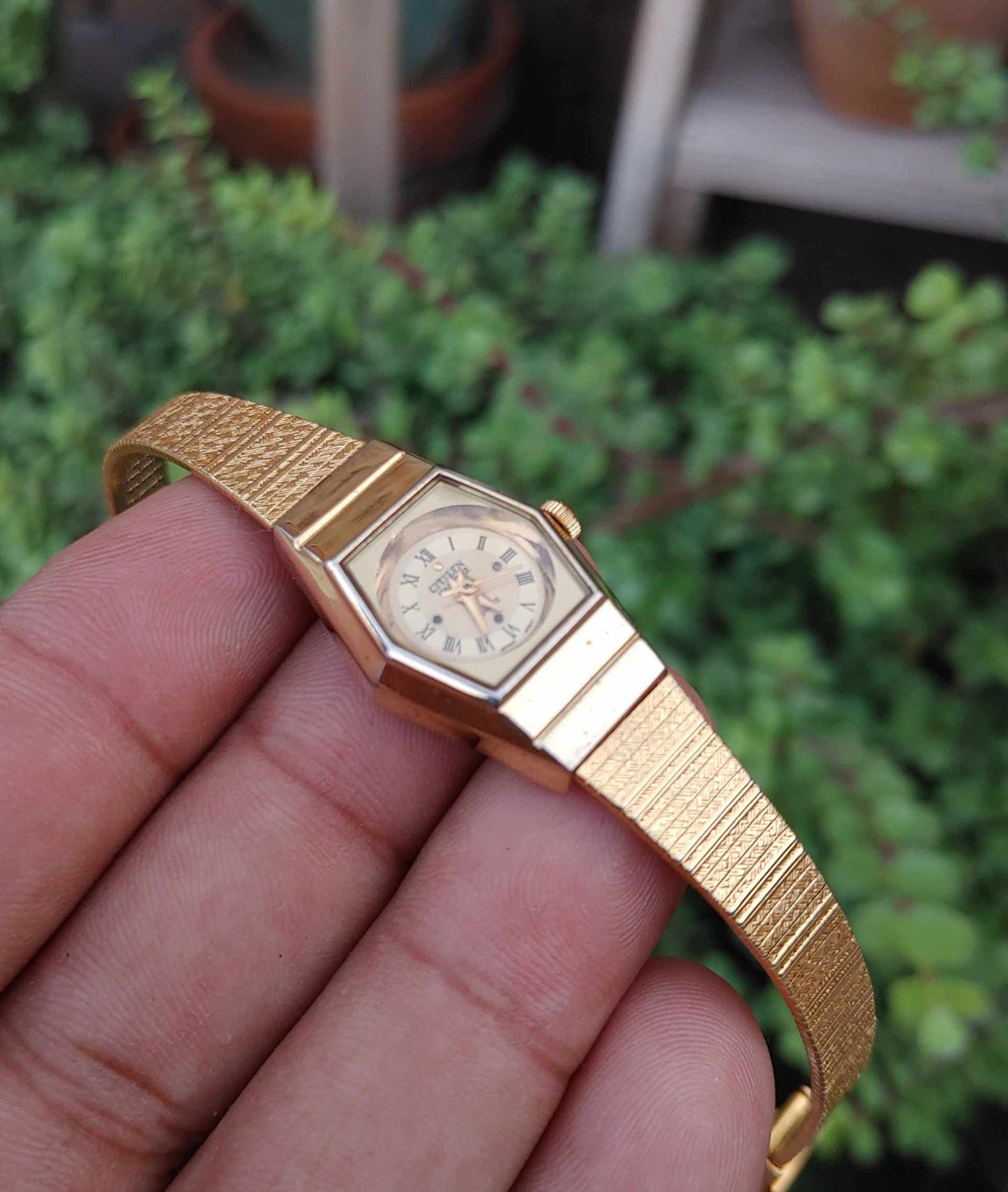 Citizen Vintage Rare Wrist Watch in Roman Dial for women
