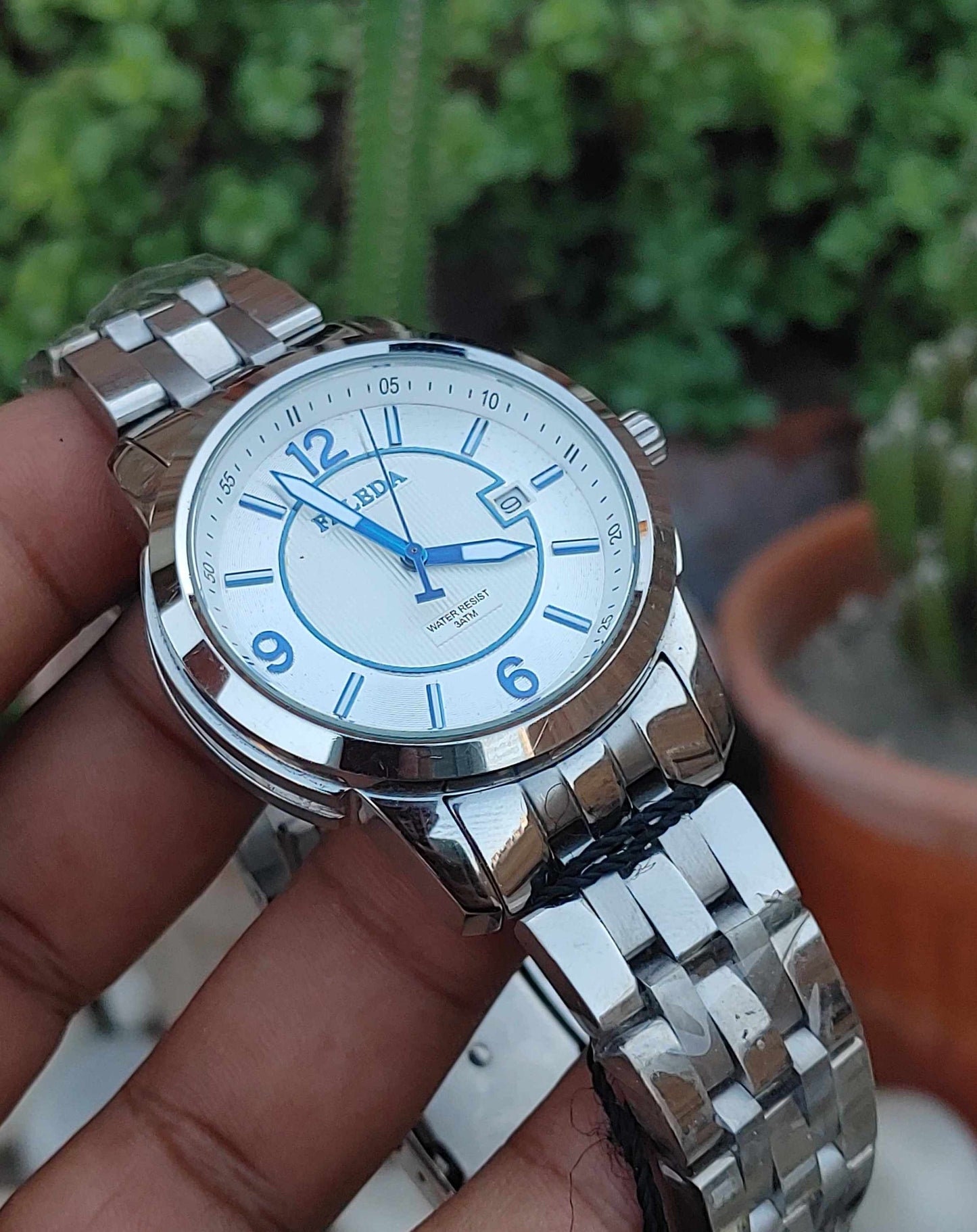 Faleda Watch For Men Stainless Steel 42mm Dial