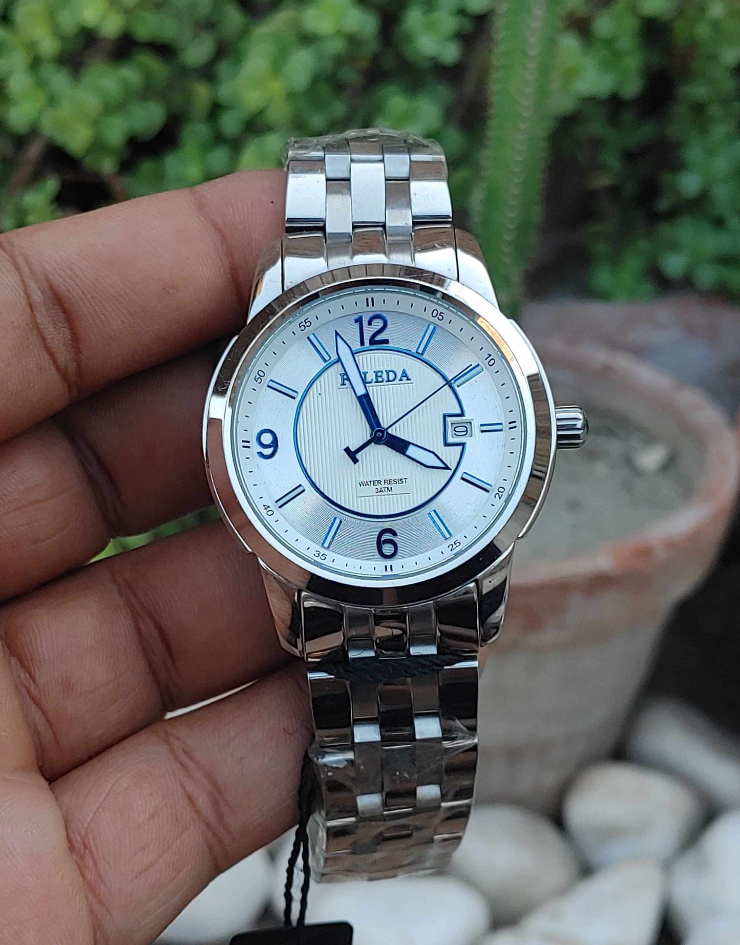 Faleda Watch For Men Stainless Steel 42mm Dial