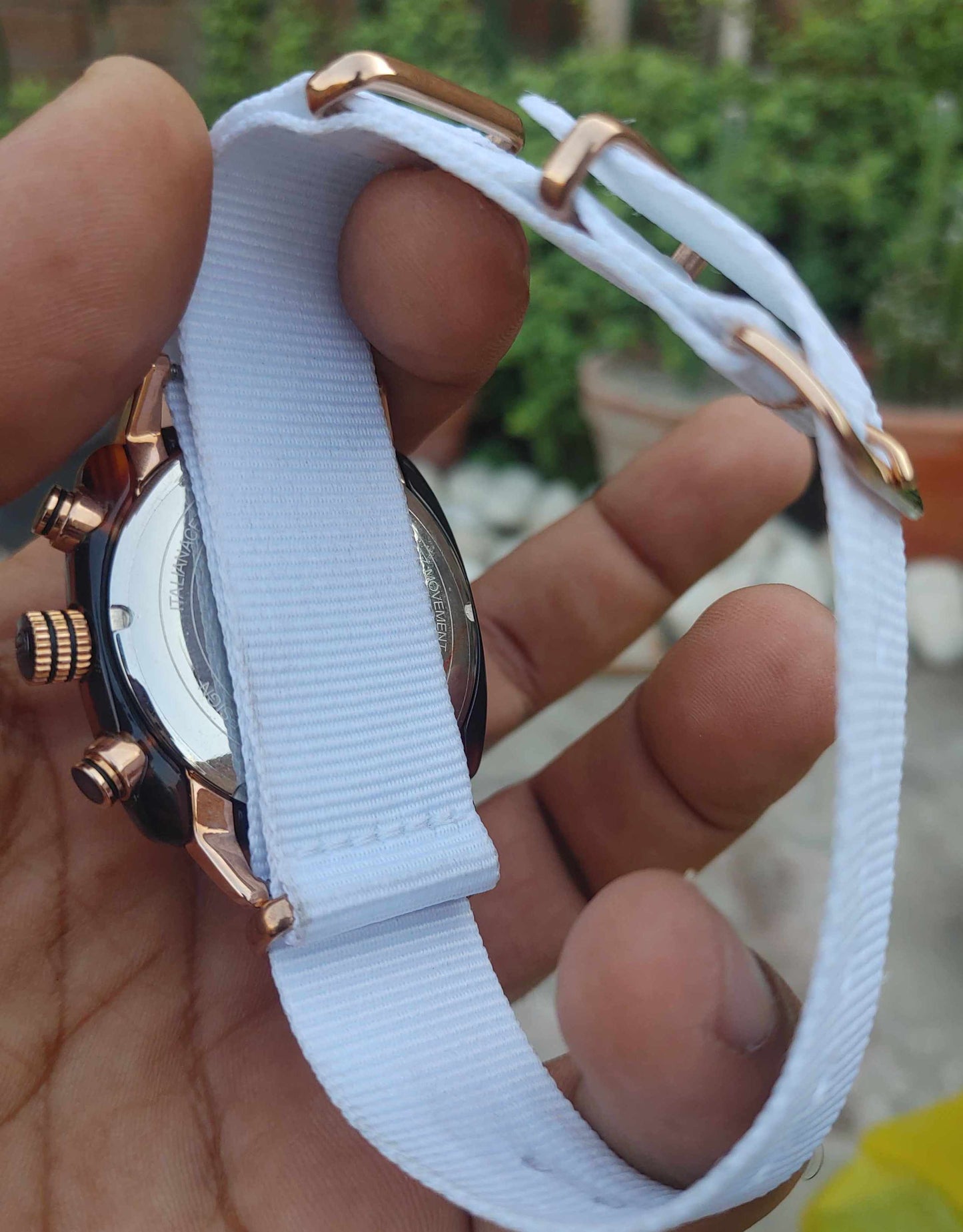 Brlsion Watch Nato Strap White Edition