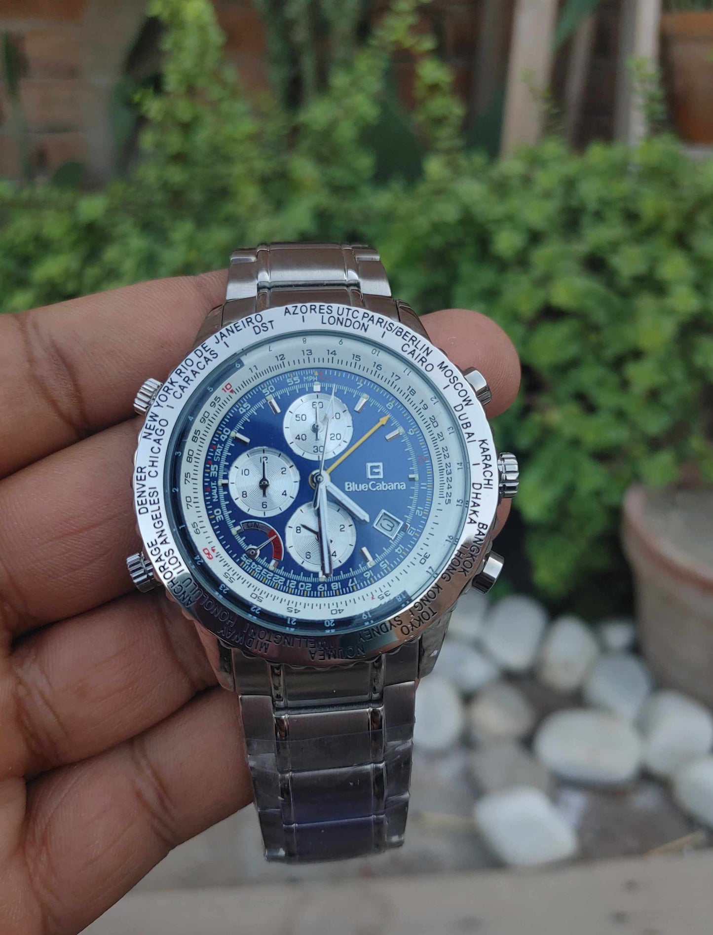 Blue Cabbana Blue Dial Chornograph Watch for Men