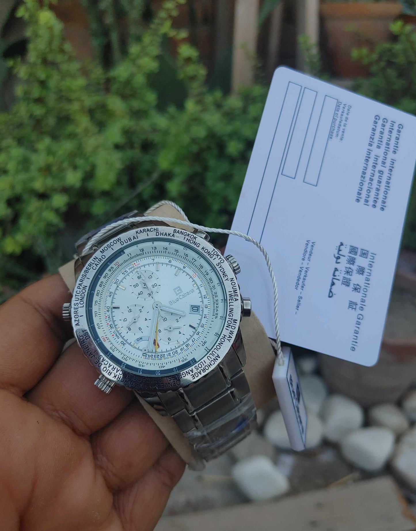 Blue Cabbana Chronograph GMT Watch For Men
