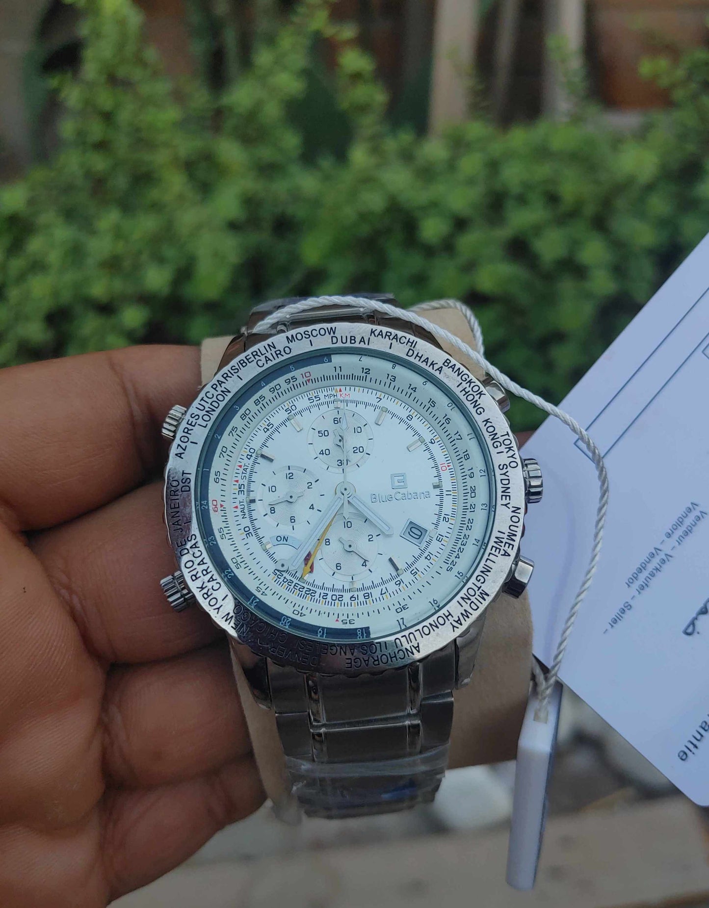 Blue Cabbana Chronograph GMT Watch For Men