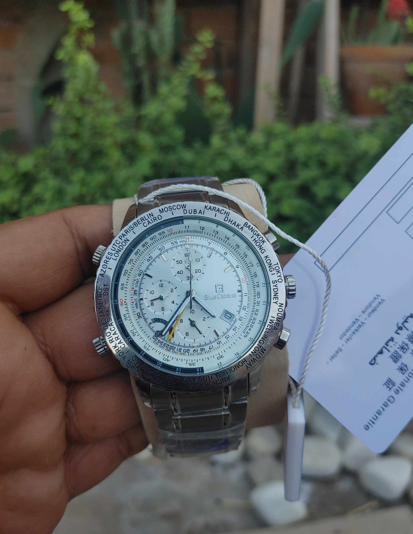 Blue Cabbana Chronograph GMT Watch For Men