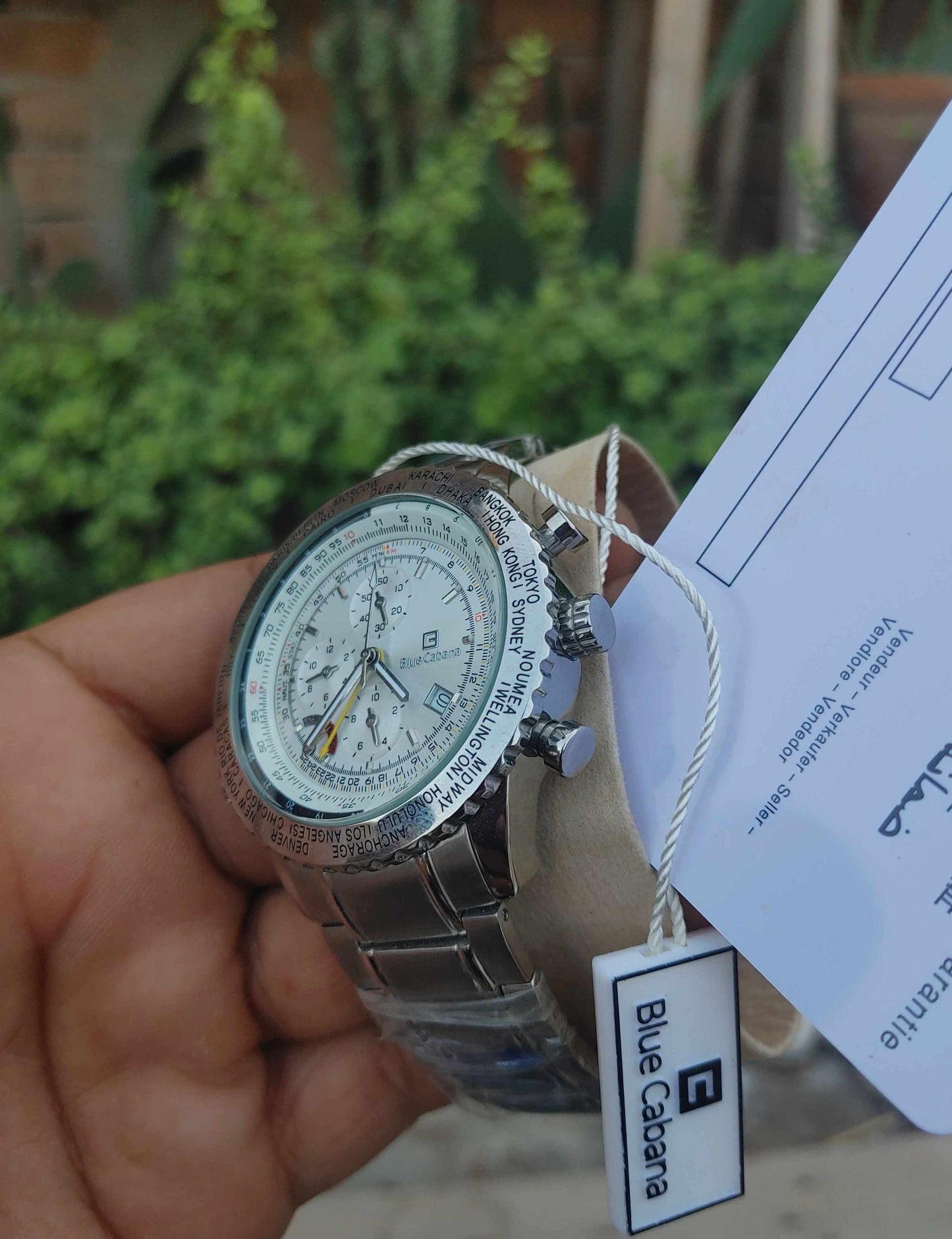 Blue Cabbana Chronograph GMT Watch For Men