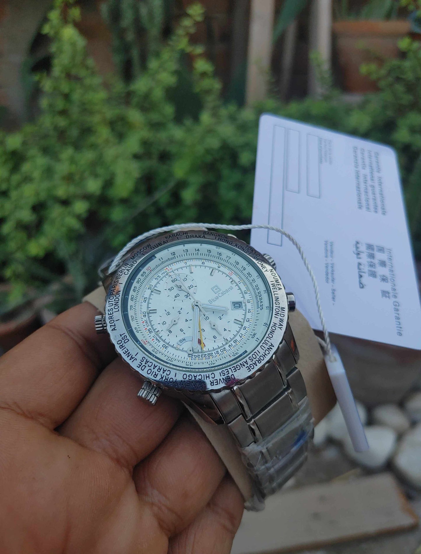 Blue Cabbana Chronograph GMT Watch For Men