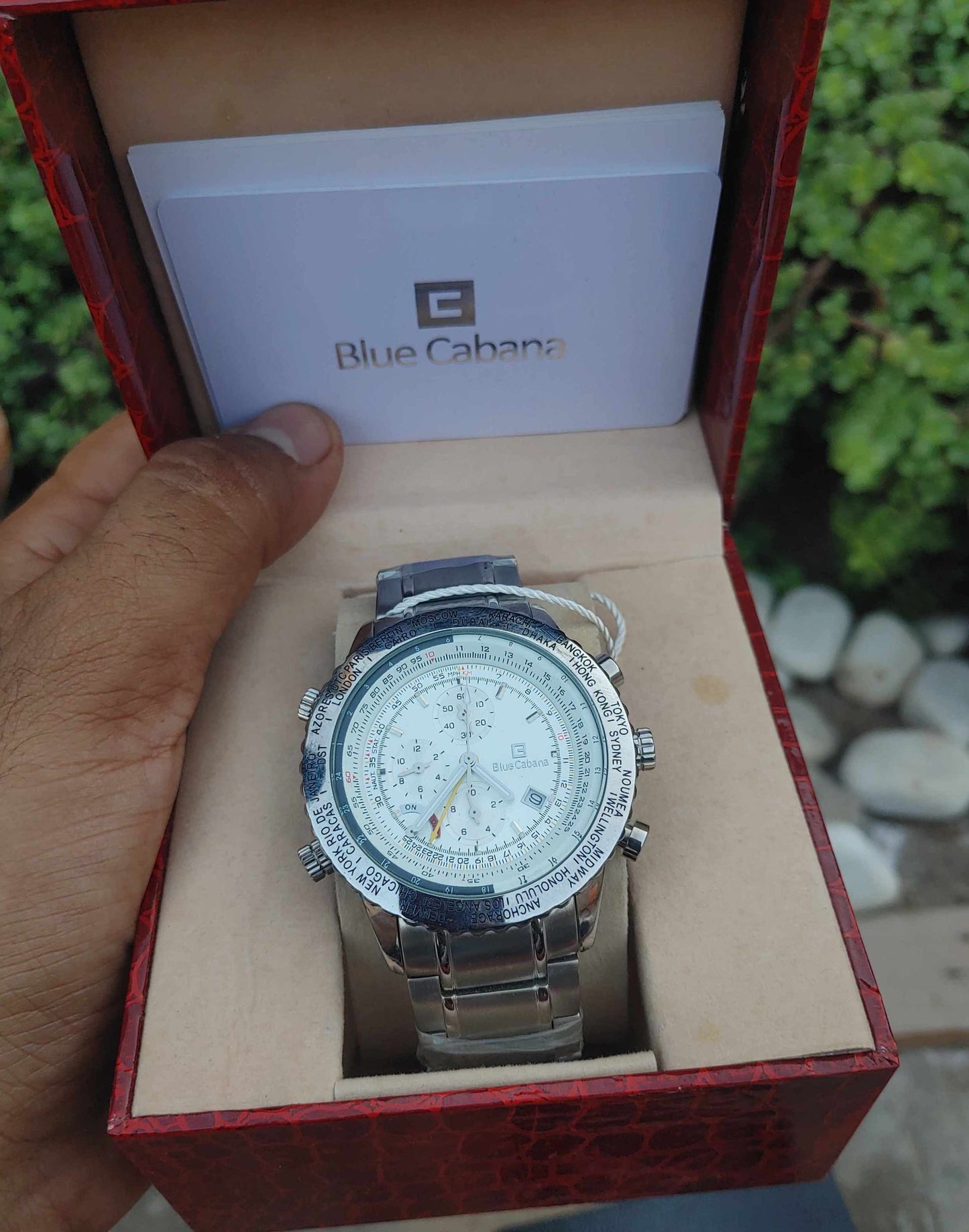 Blue Cabbana Chronograph GMT Watch For Men