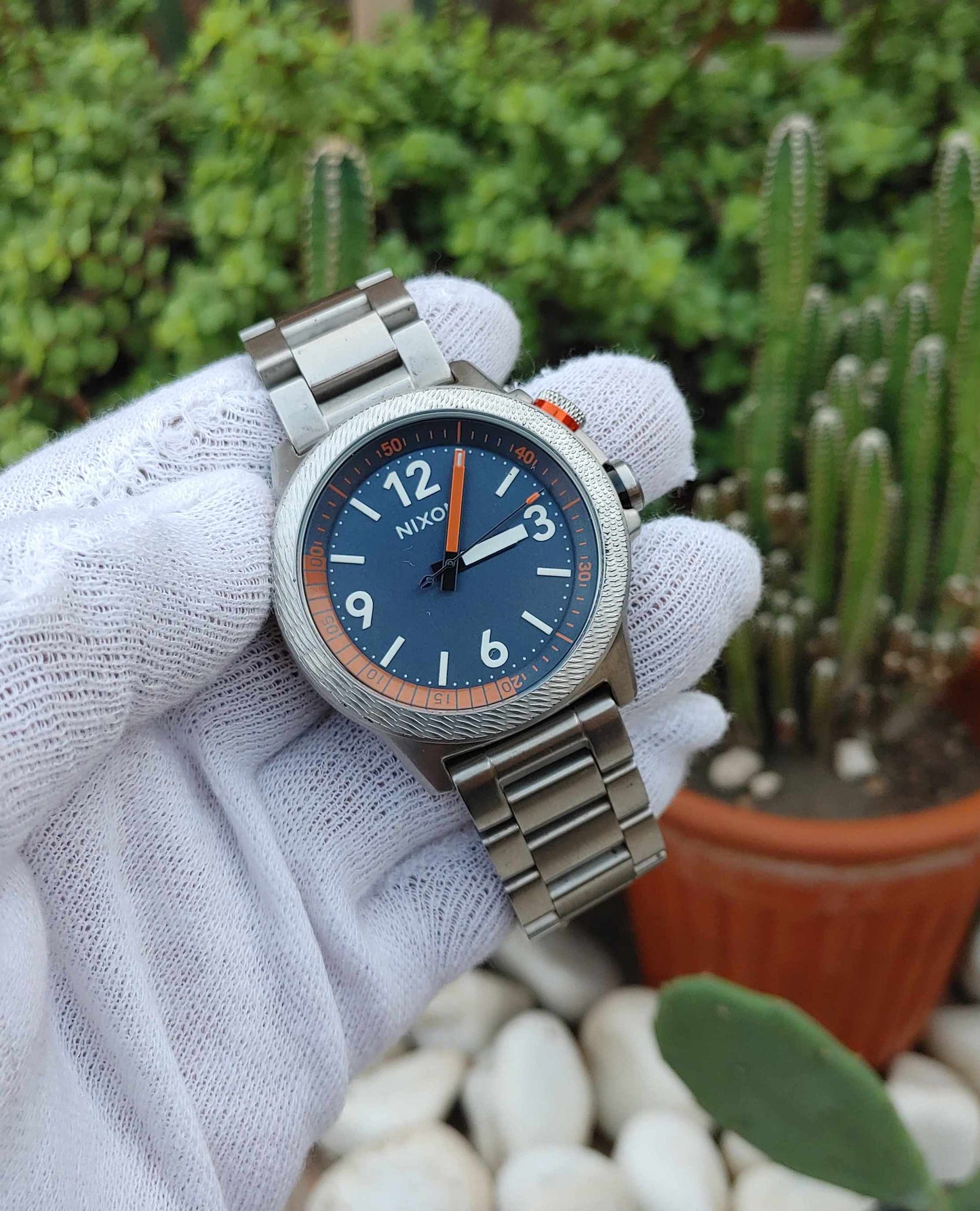 Nixon Sports Bazel Wrist Watch For Men