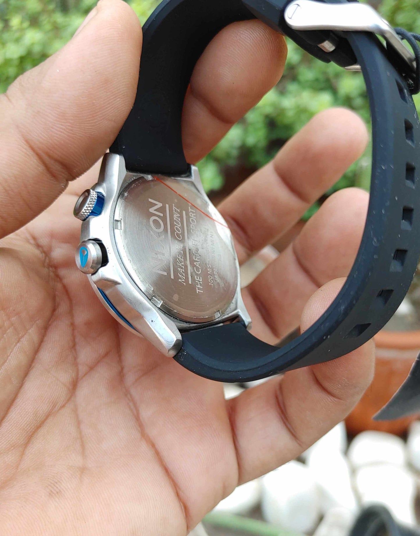 Nixon Rubber Strap Sports Watch For Men