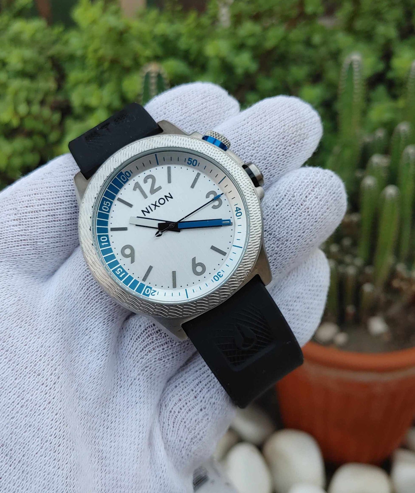 Nixon Rubber Strap Sports Watch For Men