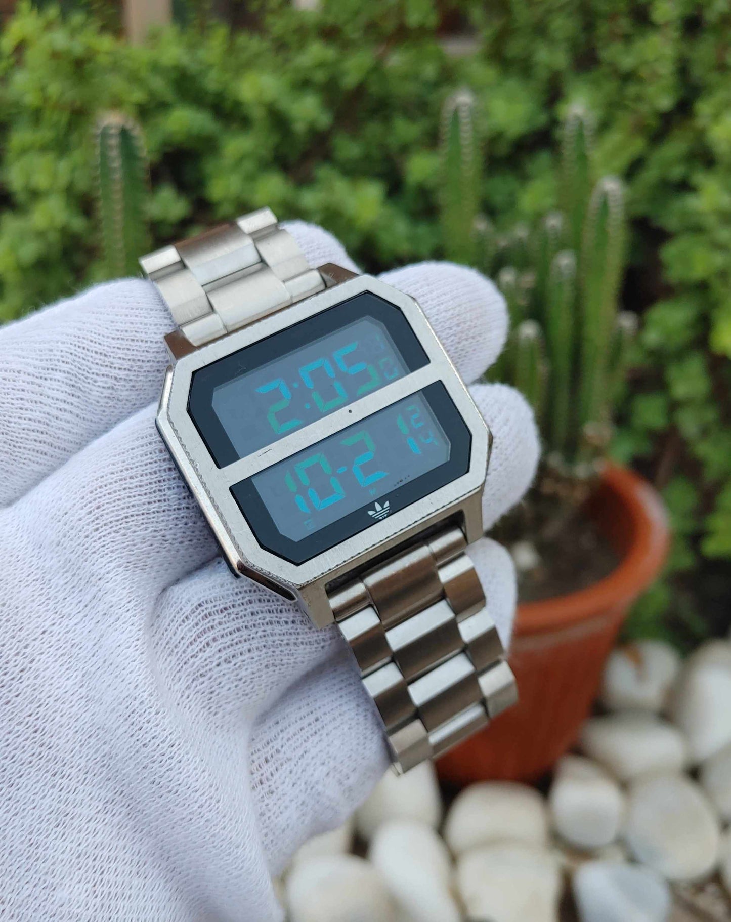 Adidas Digital Stainless Steel Wrist Watch For Men Multifunctional