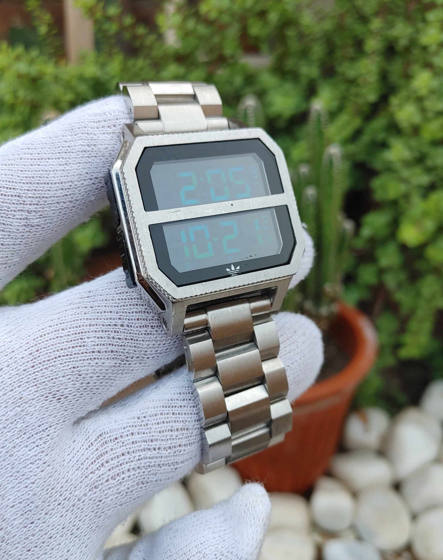 Adidas Digital Stainless Steel Wrist Watch For Men Multifunctional