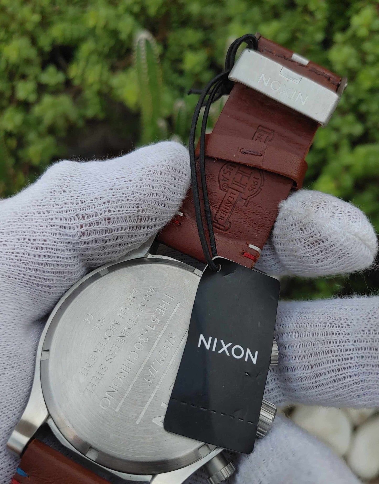 Nixon Brown USA leather Strap Watch For Men
