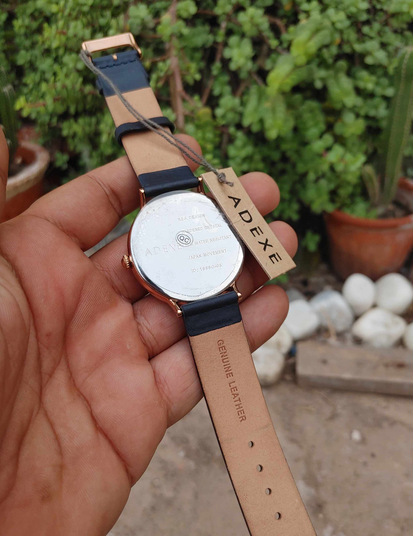 Adexe Beautiful Rose Gold Case Chornograph Wrist Watch For Men