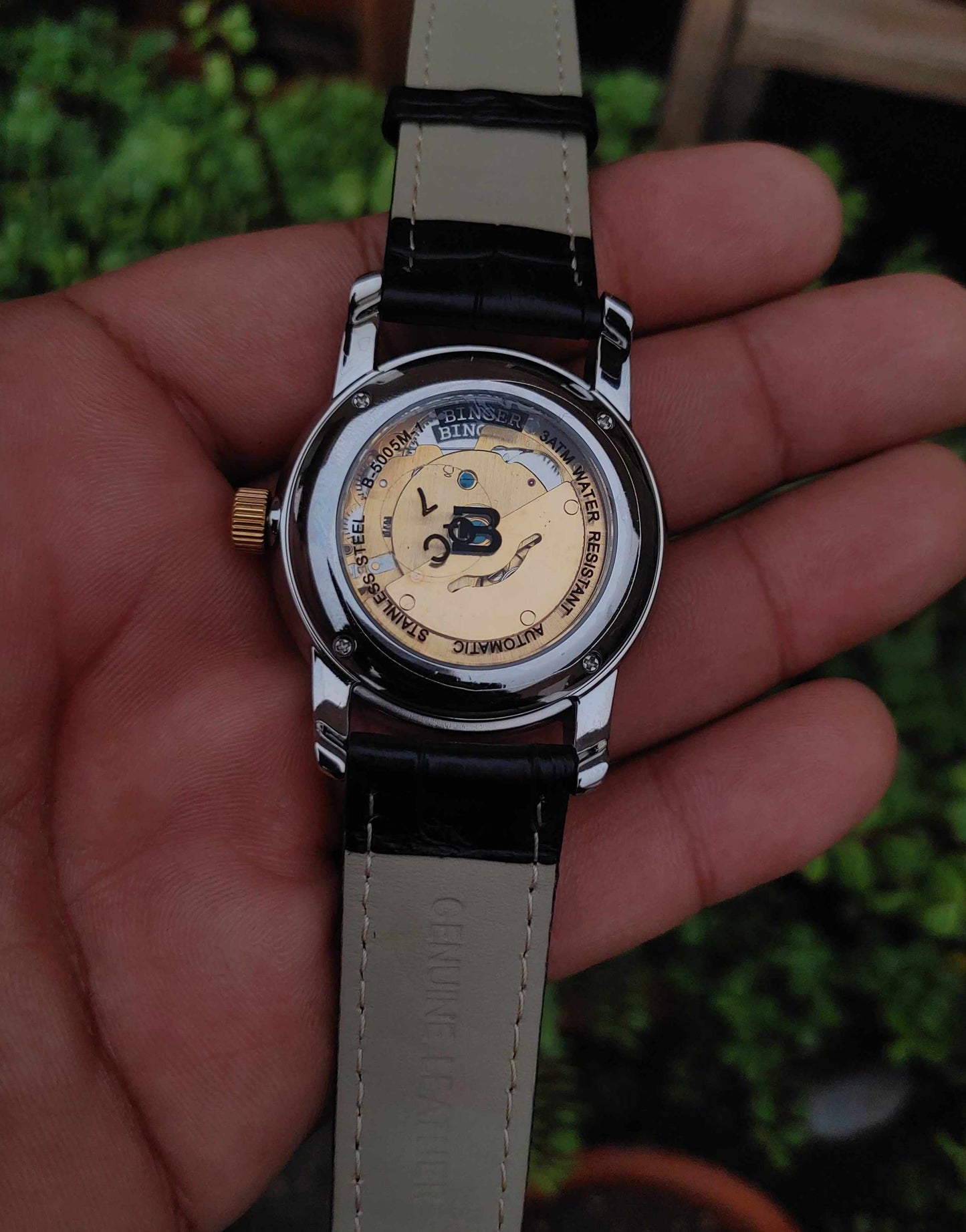 Binger Automatic Watch For Men in Black Dial