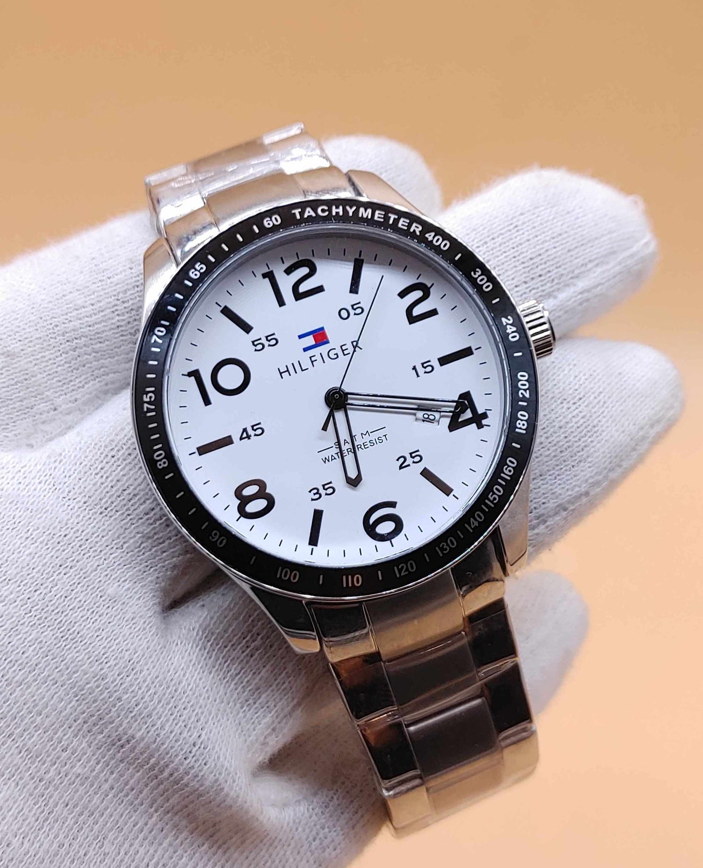 Tommy Hilfiger Stainless Steel Sports Bazel Watch For Men