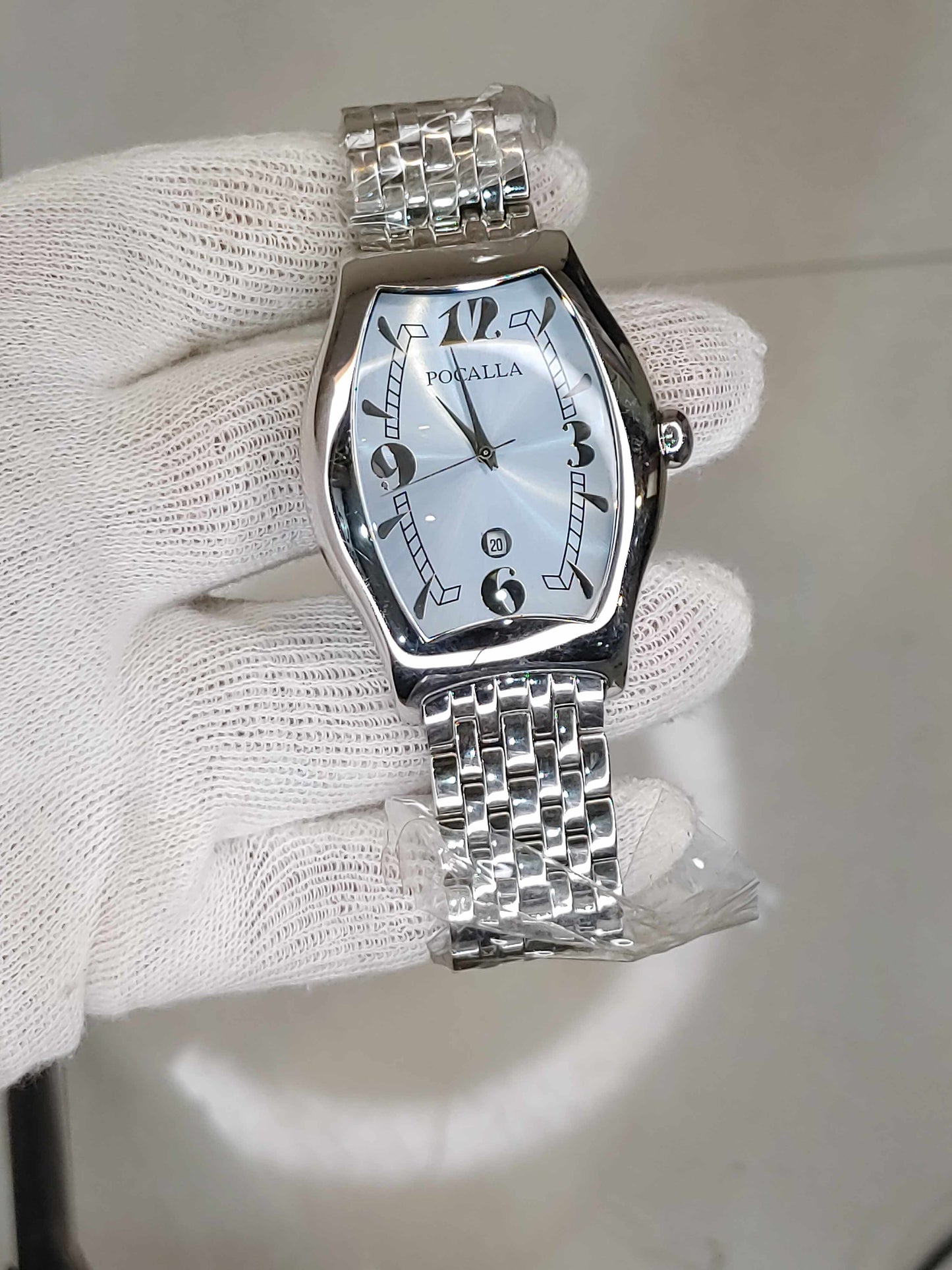 Pocalla 42mm Stainless-steel Wrist watch in Sea Blue Dial For Men