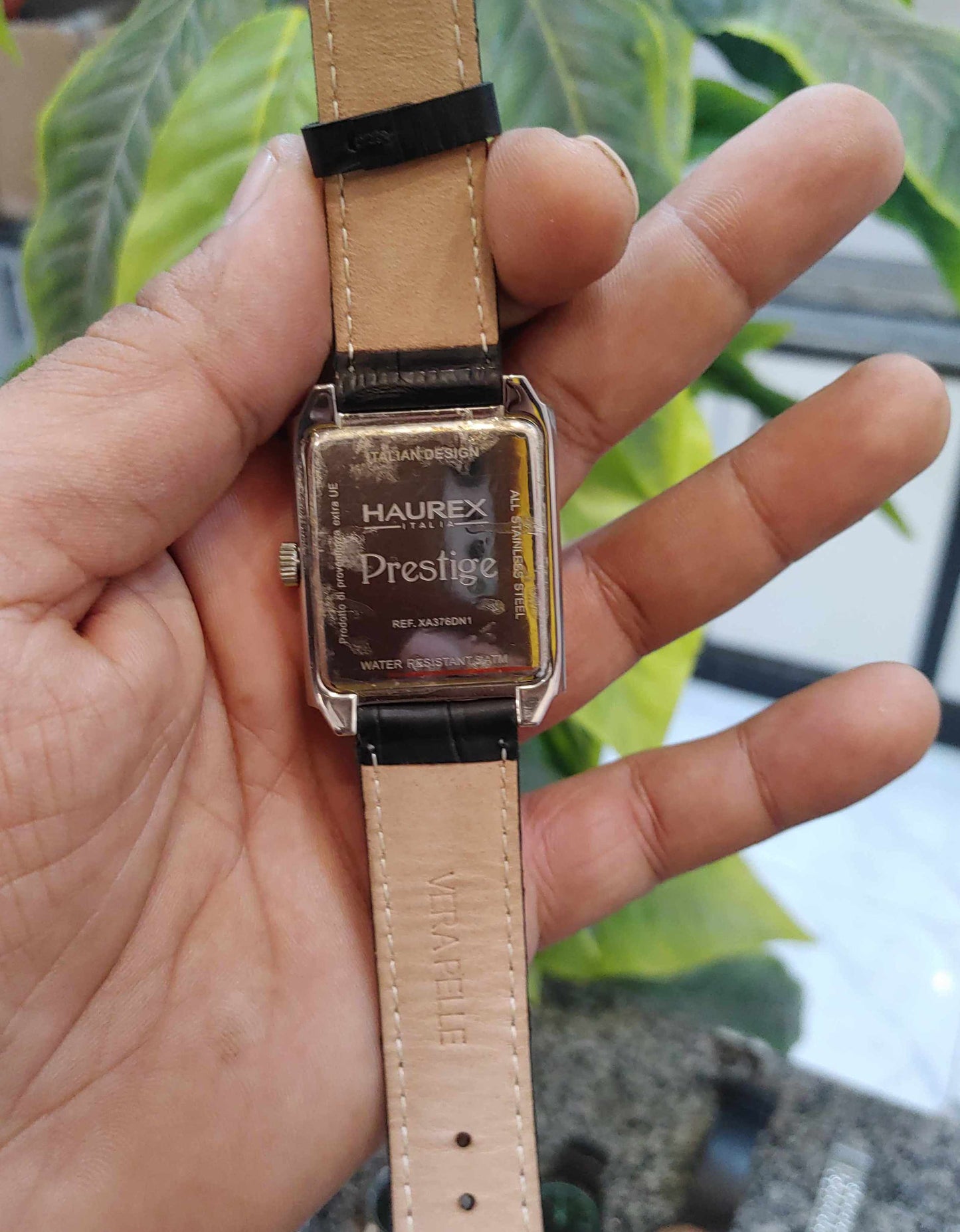 Haurex Square Dial Watch For Men Italy Design