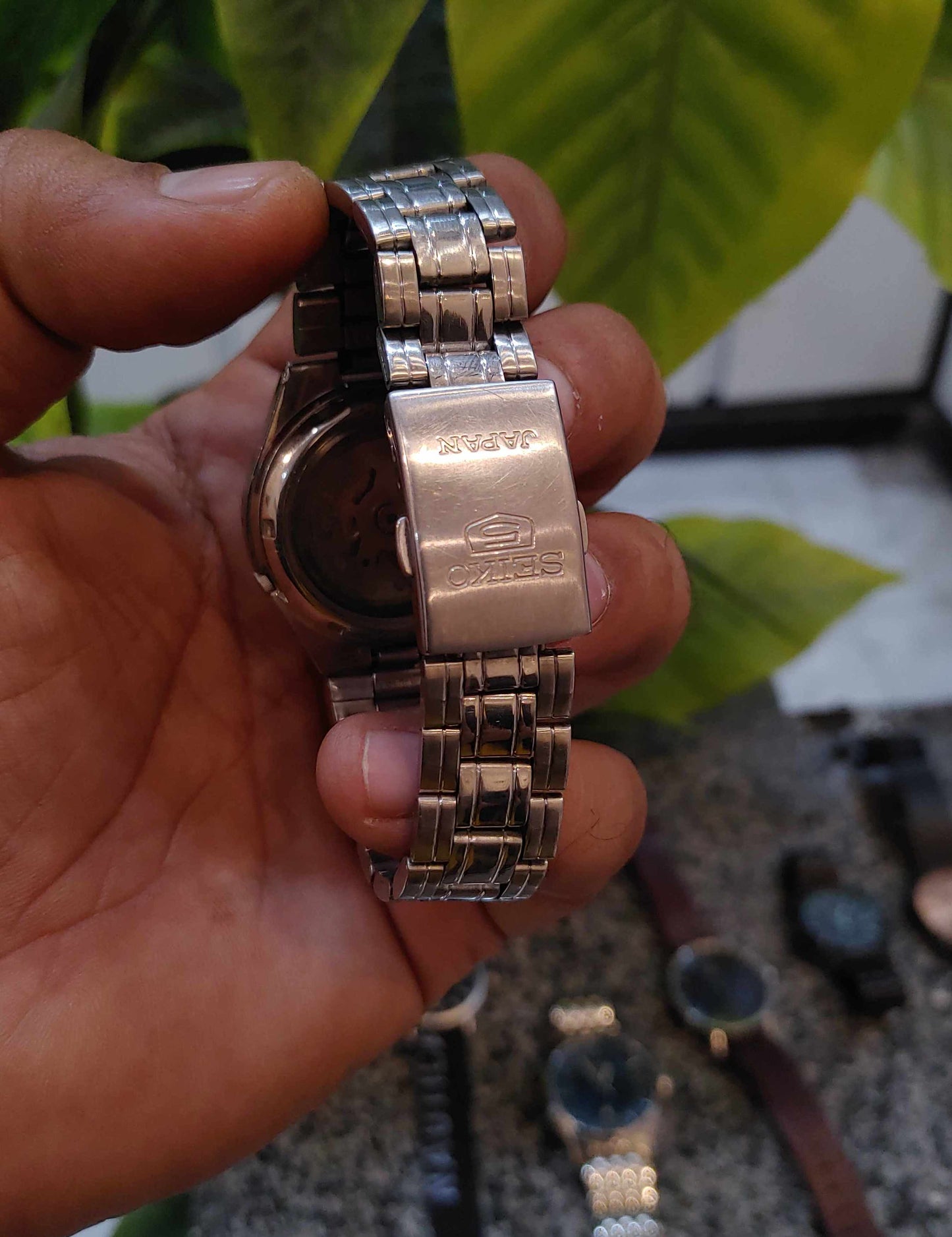Seiko 5 Automatic Date and Day Watch For Men Black Dial