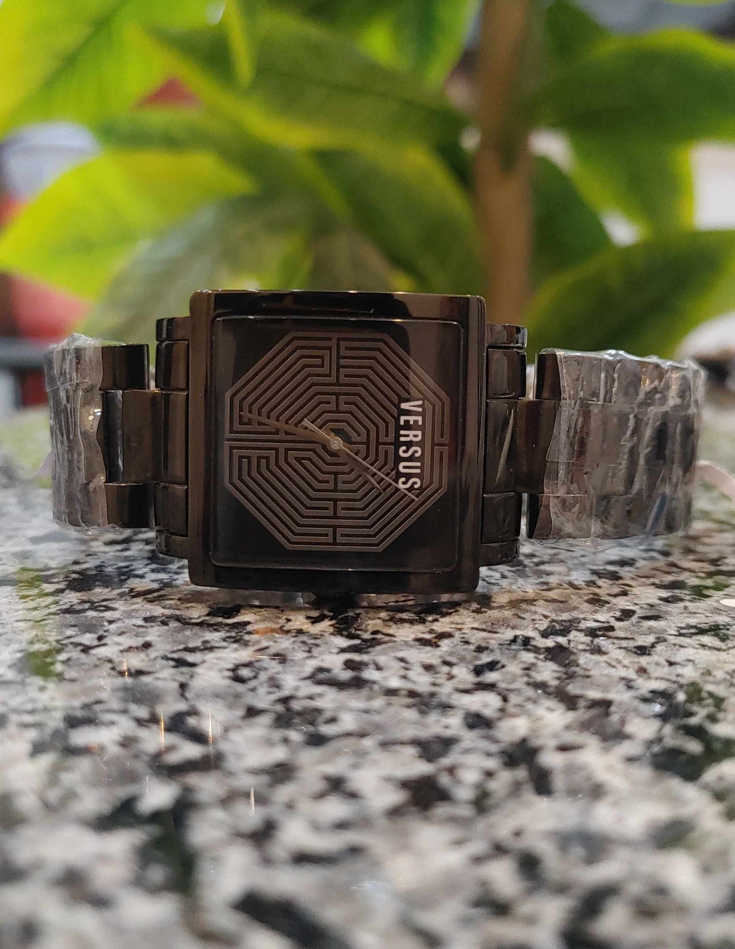 Versus By Versace Black Stainless Steel Watch For Men