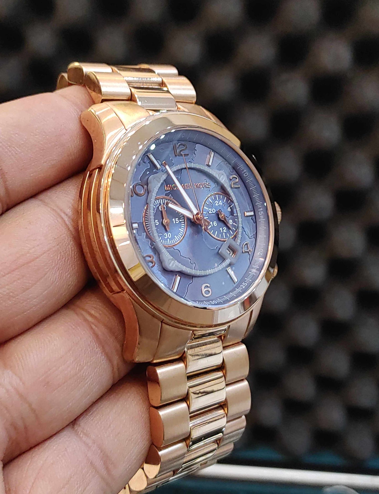 Michael Kors Rose Gold Watch For Men Men Chornograph